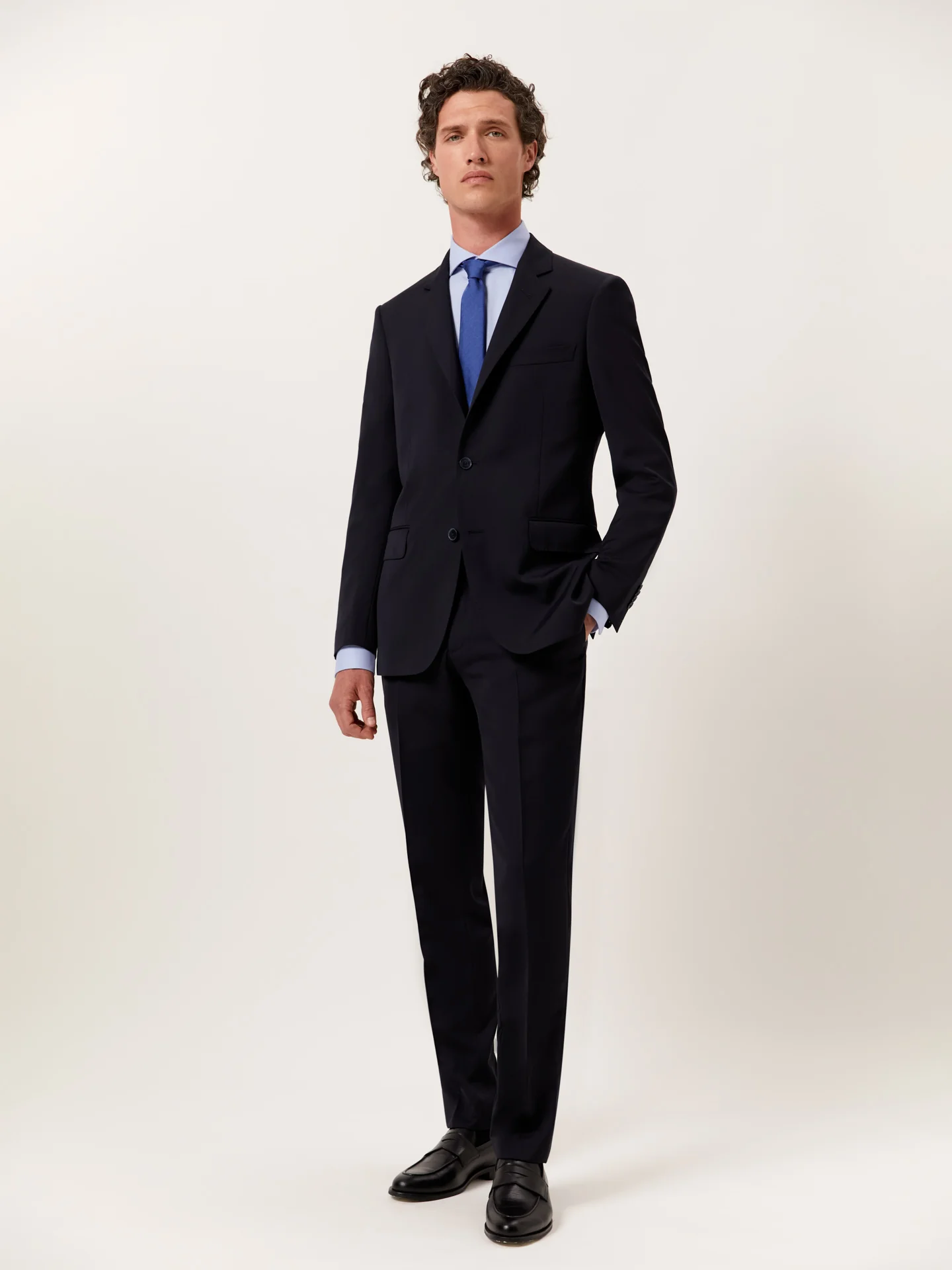 Camisa slim fit Performance em popeline com colarinho de Dublin - Image 5