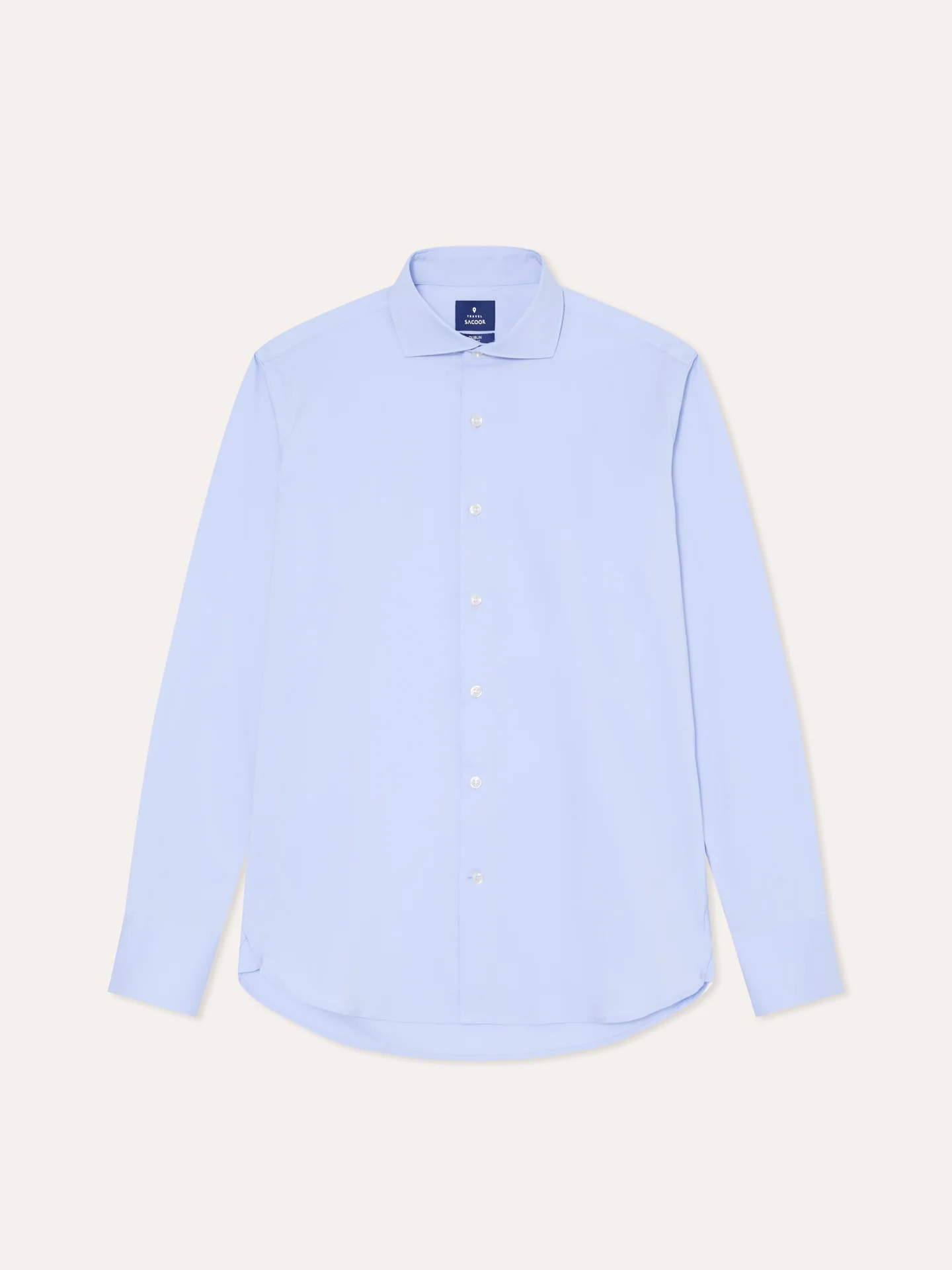 Camisa slim fit Performance em popeline com colarinho de Dublin - Image 9
