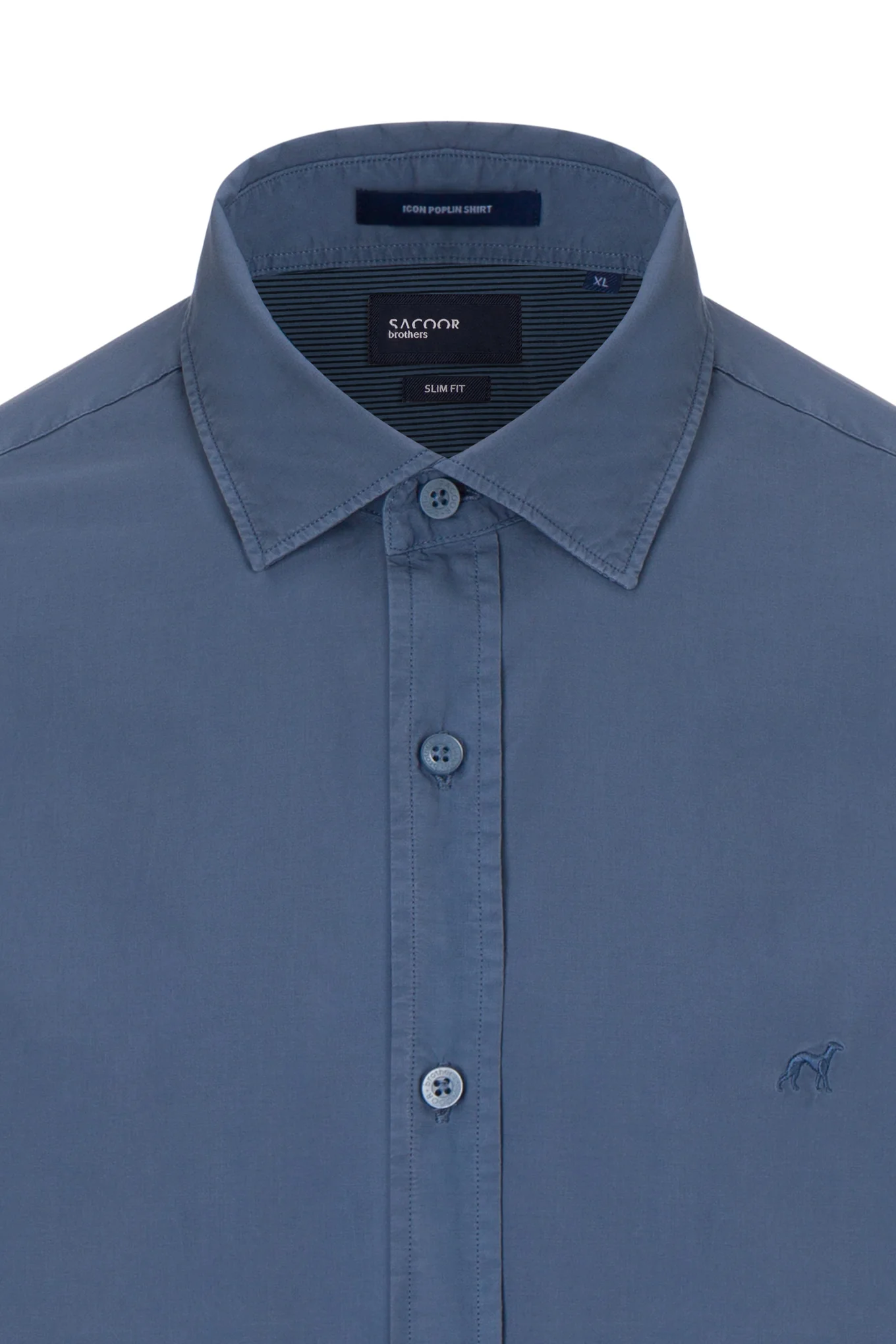 Camisa slim fit popeline garment dye - Image 26