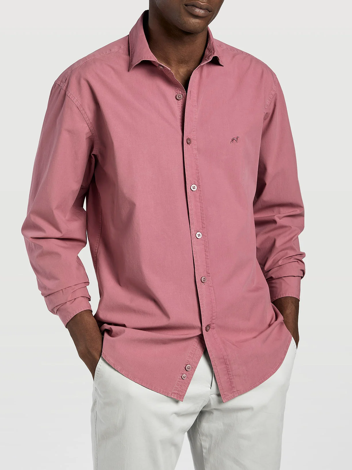 Camisa slim fit popeline garment dye - Image 27