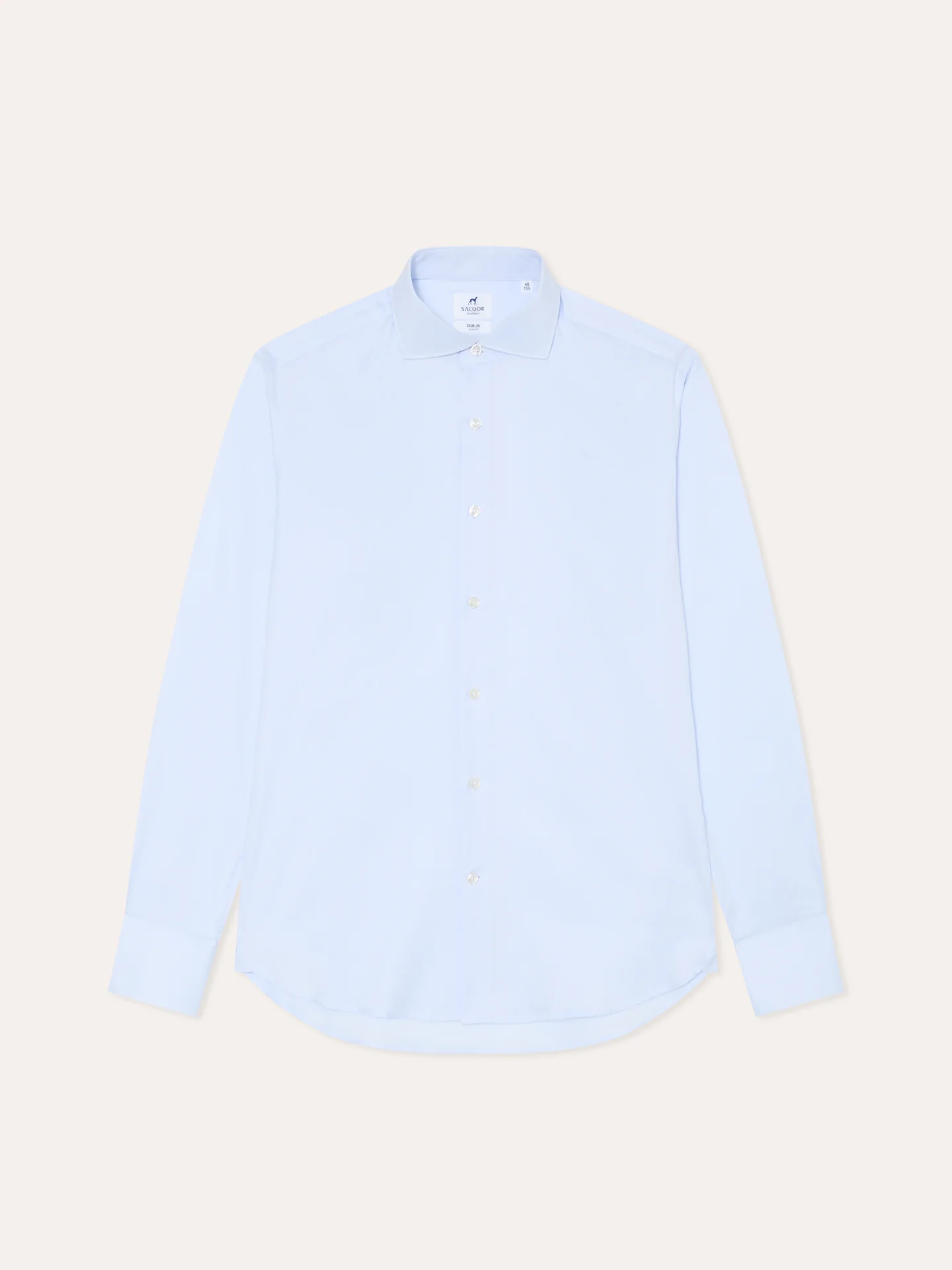 Camisa slim fit texturizada com colarinho de Dublin - Image 5