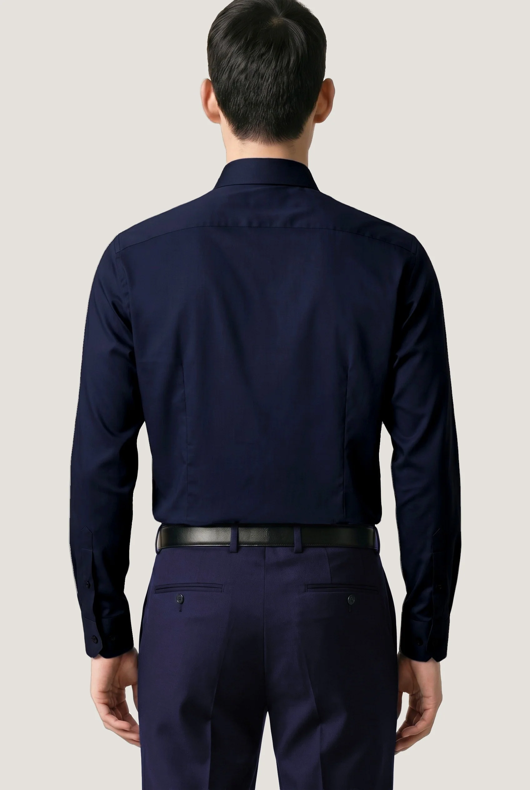 Camisa Travel Popline em Algodão Luxury Stretch com colarinho Dublin, slim fit - Image 7