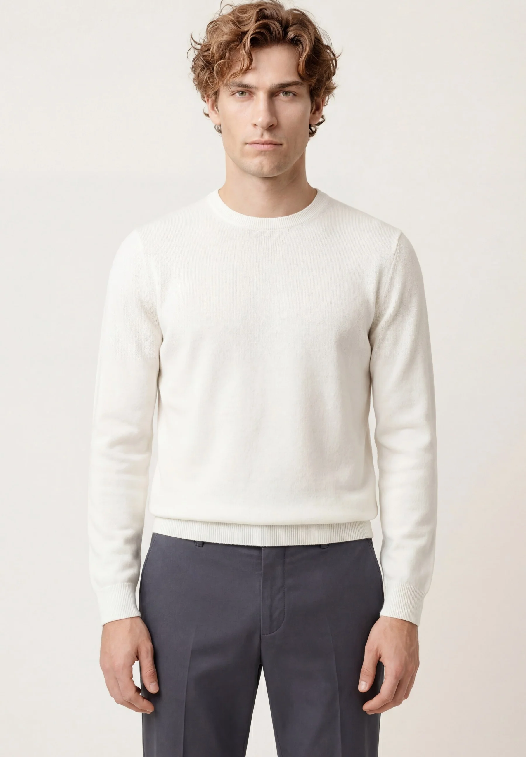 Camisola Com Decote Redondo Em 100% Algodão - Image 9
