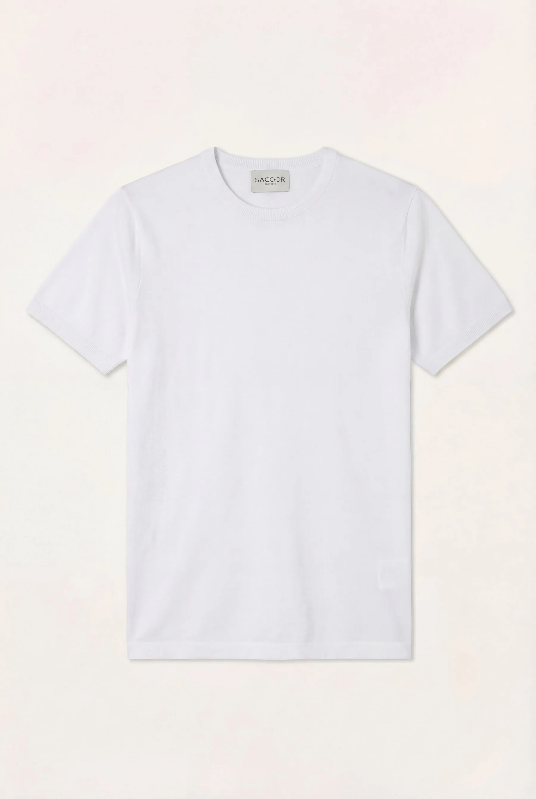 Camisola De Malha De Manga Curta Com Decote Redondo Em 100% Algodão - Image 22