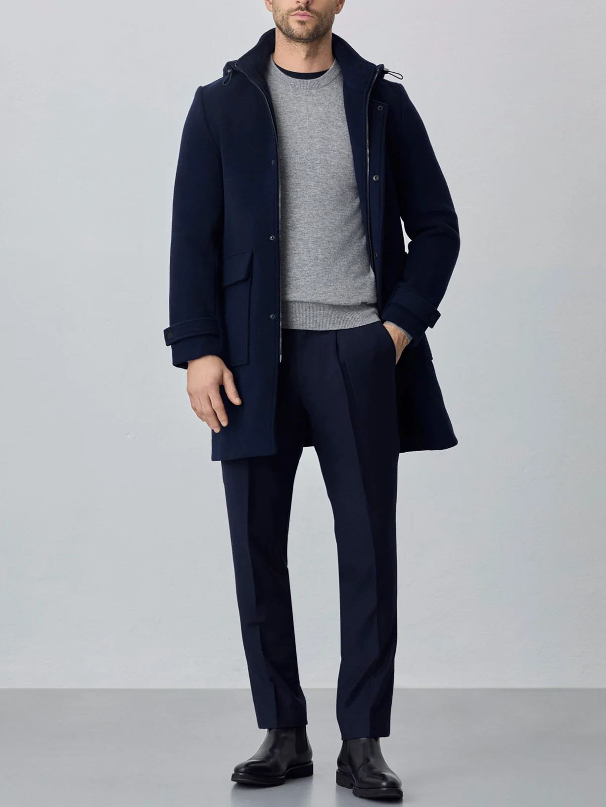 Casaco duffle com capuz - Image 3