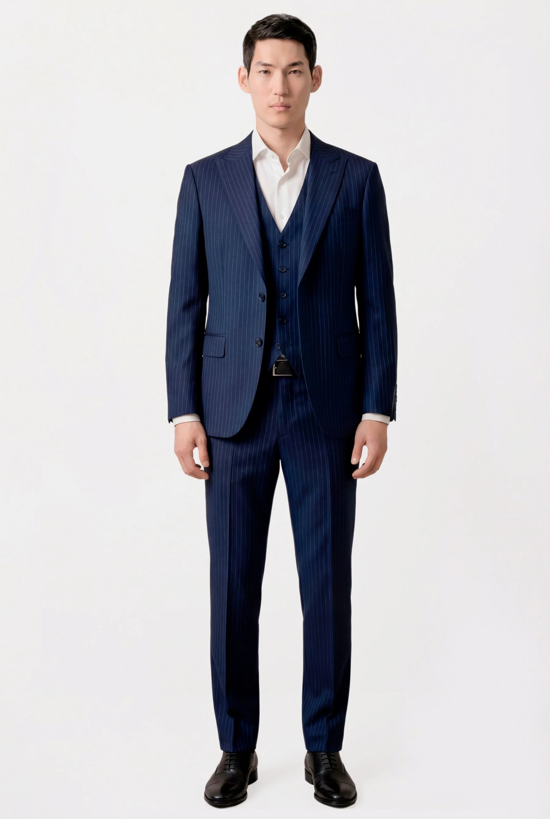 Fato Business Riscas 3 peças Slim Fit