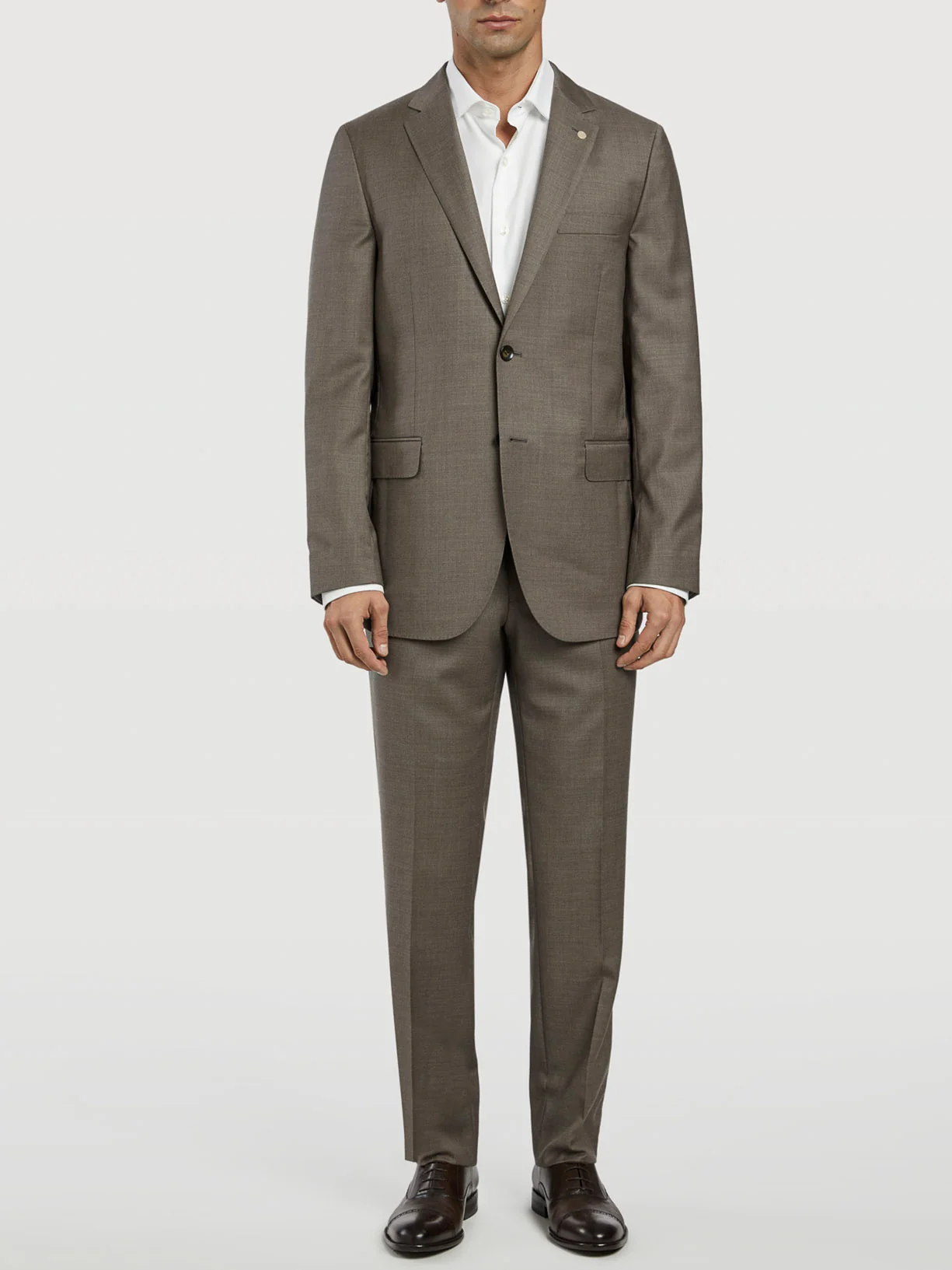 Fato business slim fit em sarja
