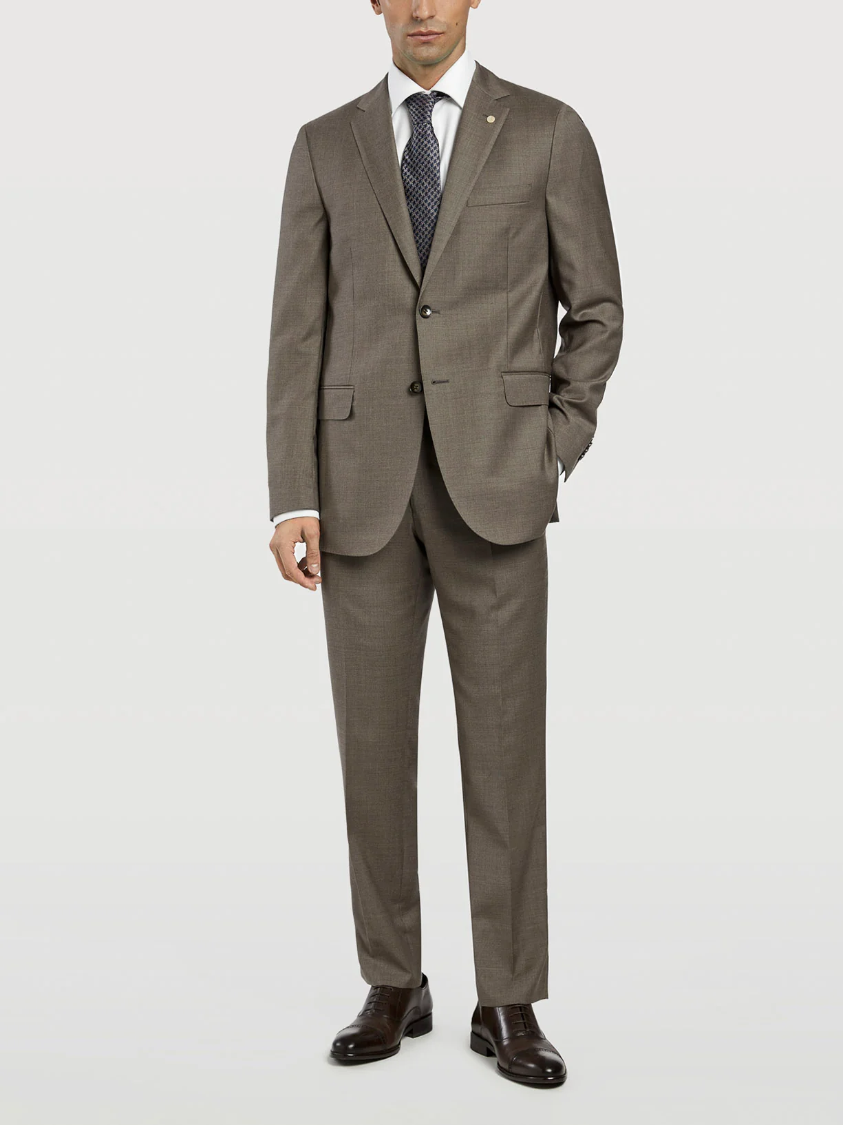 Fato business slim fit em sarja - Image 2