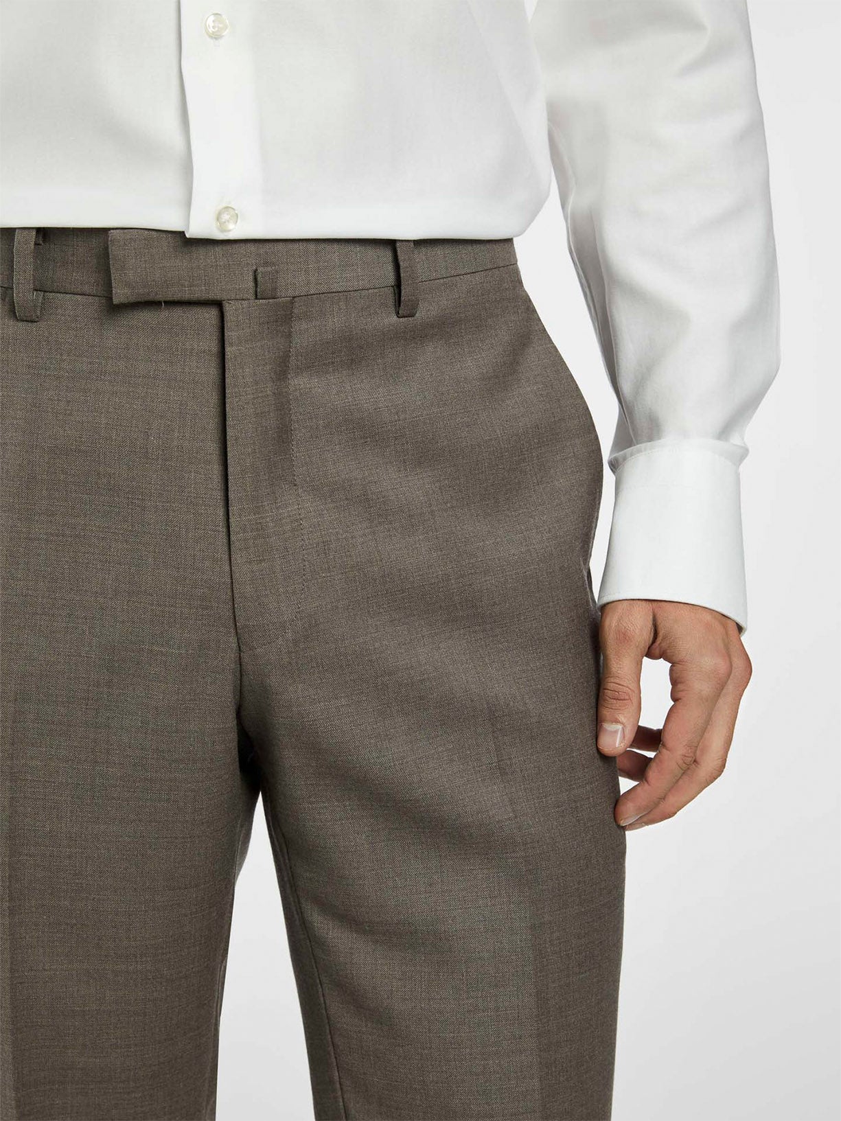 Fato business slim fit em sarja - Image 4