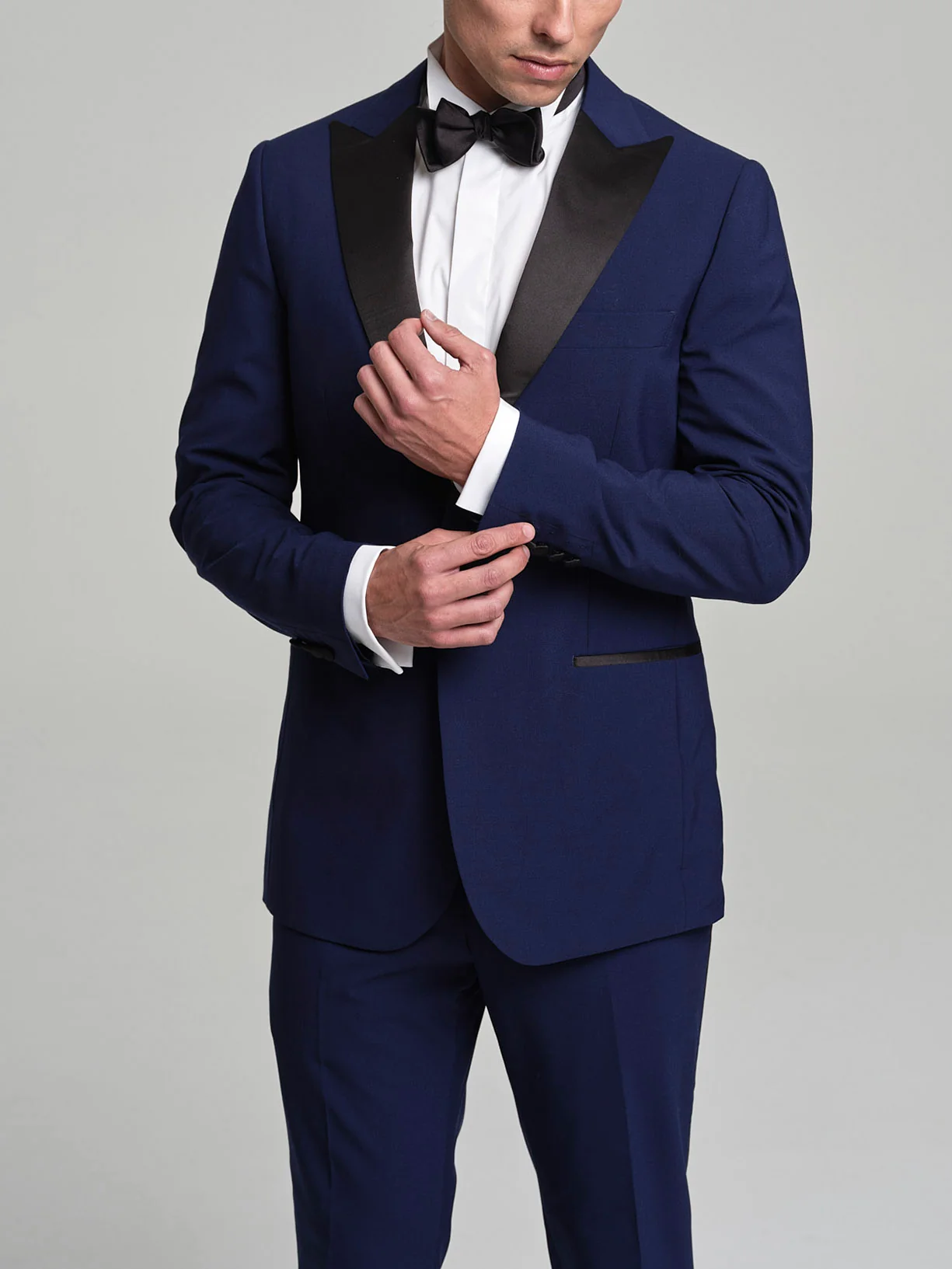 Fato de smoking slim fit de lã e elastano - Image 2