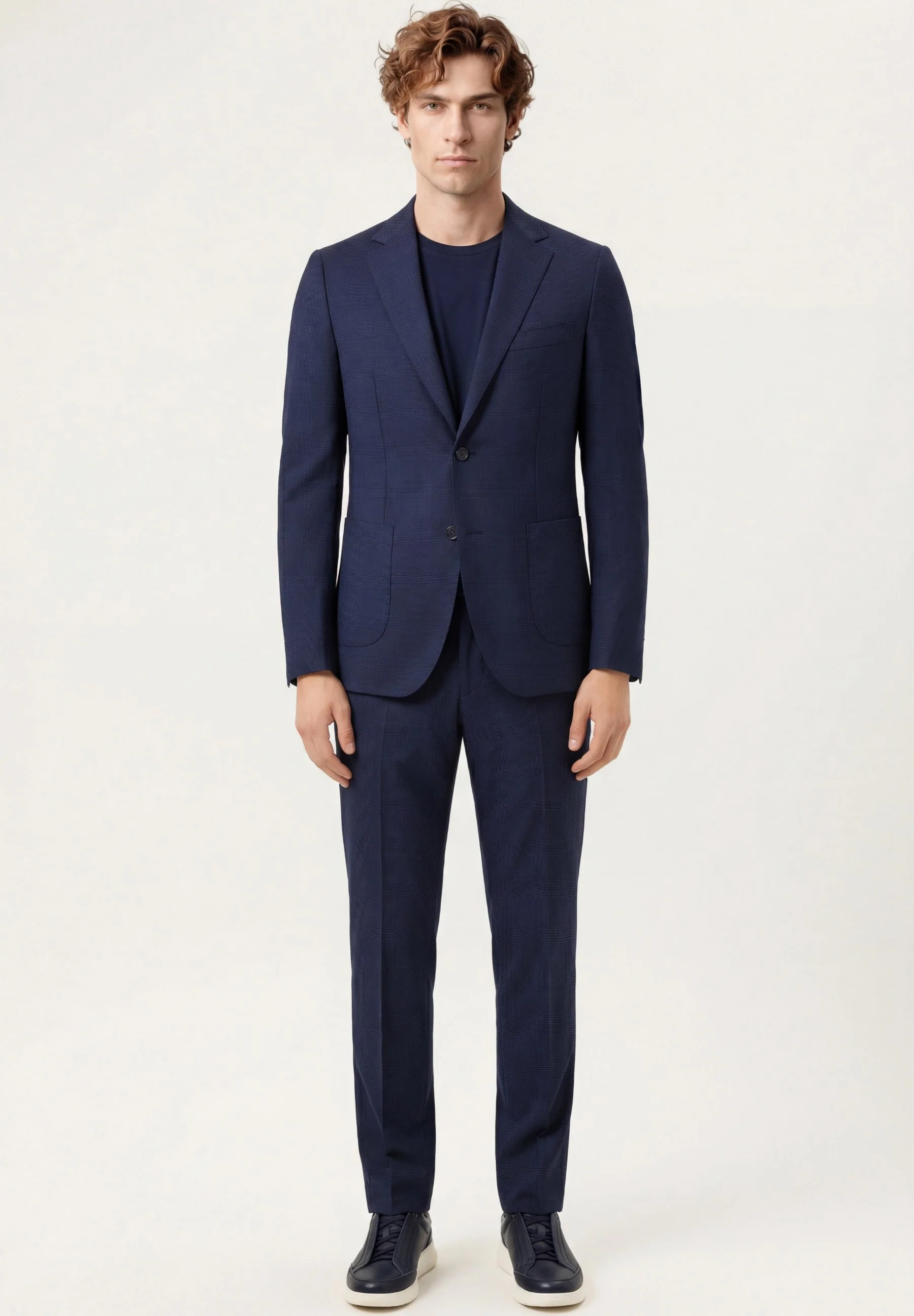 Fato Travel Lounge Xadrez slim fit