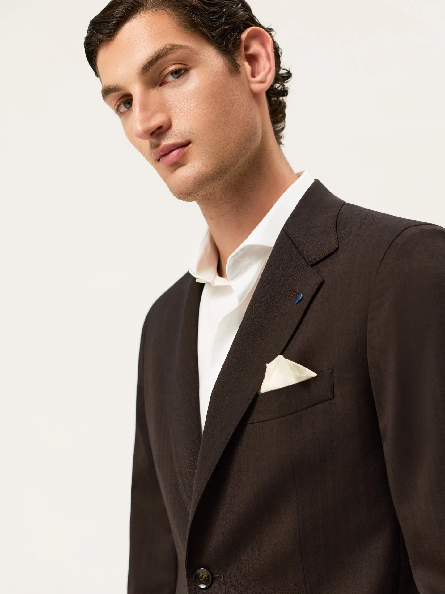 Fato Travel Slim Fit em Tecido Espinha