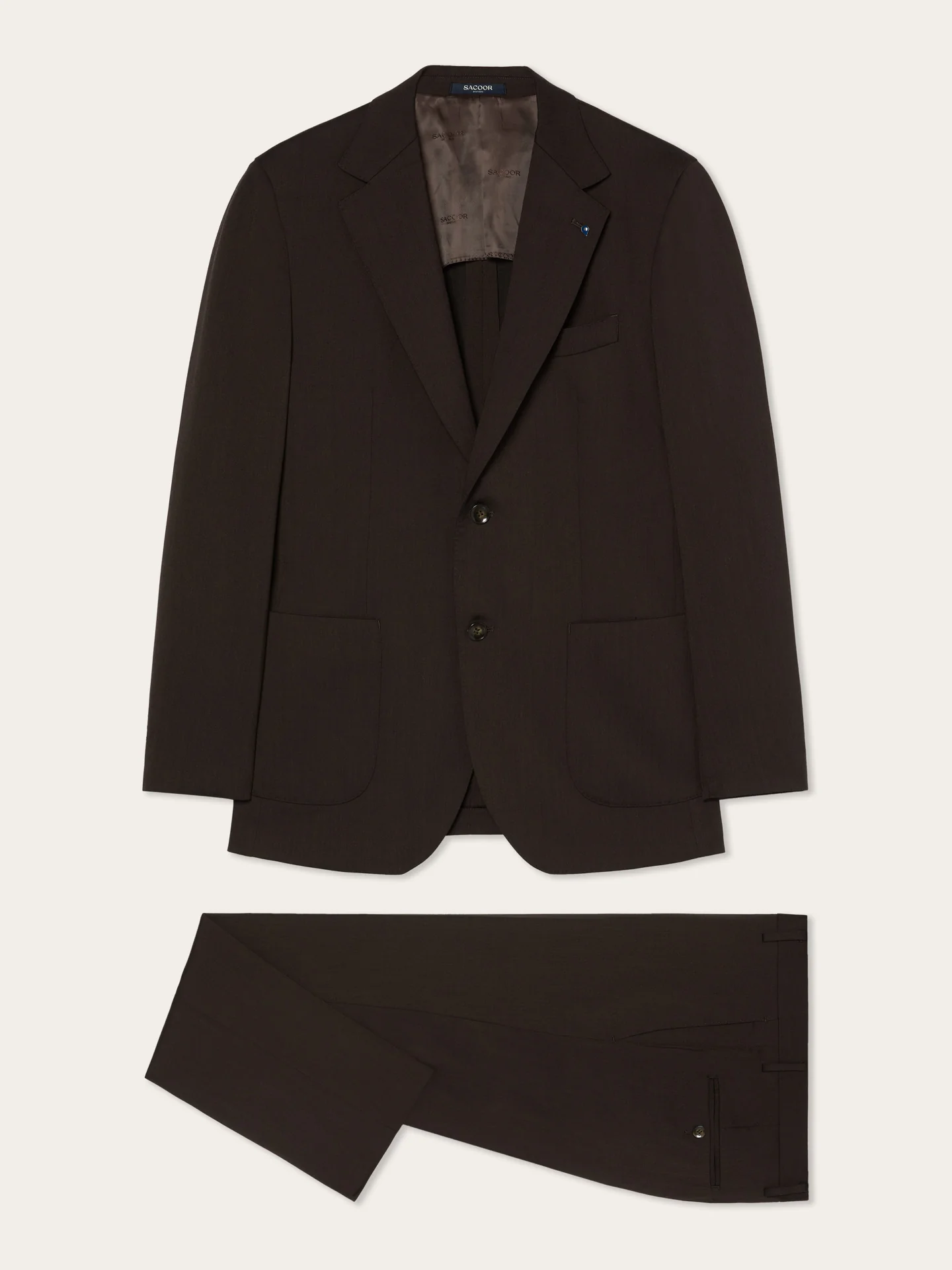 Fato Travel Slim Fit em Tecido Espinha - Image 5