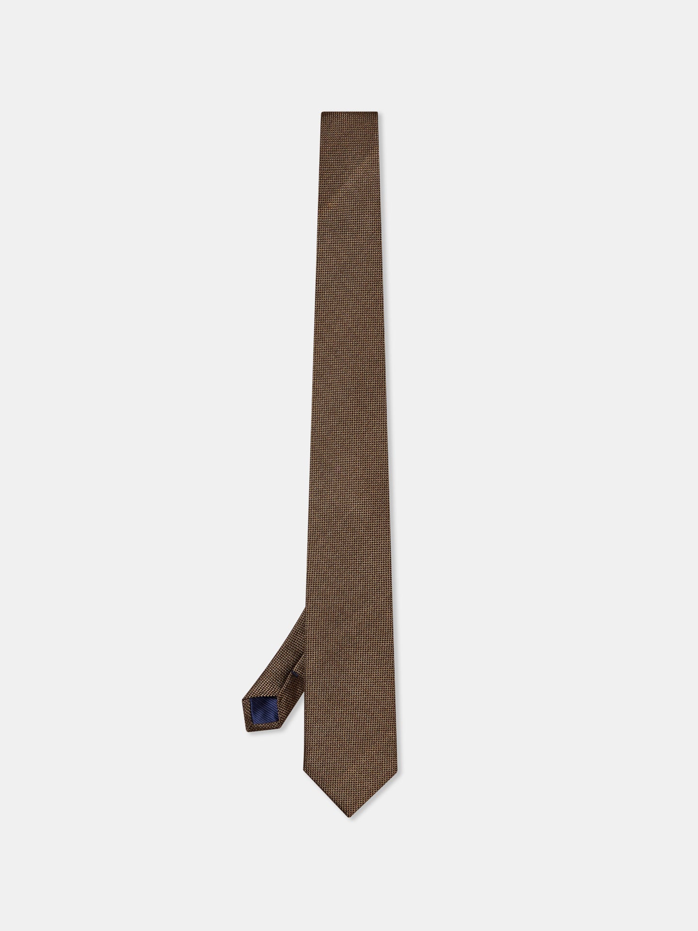Gravata Falso Liso 100% Seda 7,5cm
