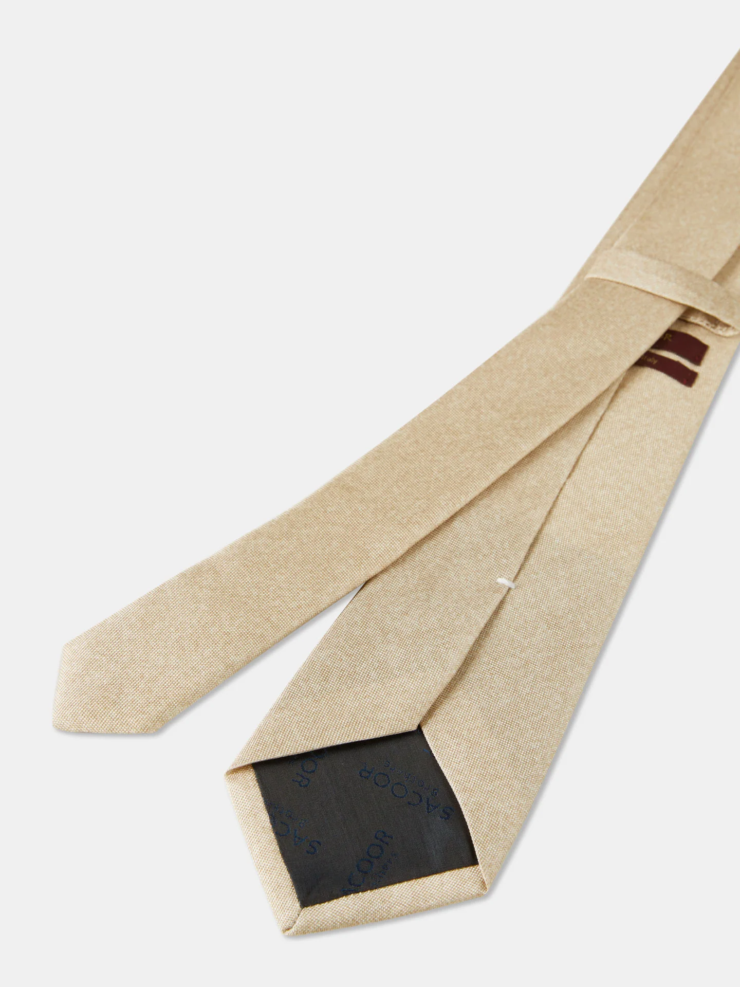 Gravata Falso Liso 100% seda 8cm - Image 2