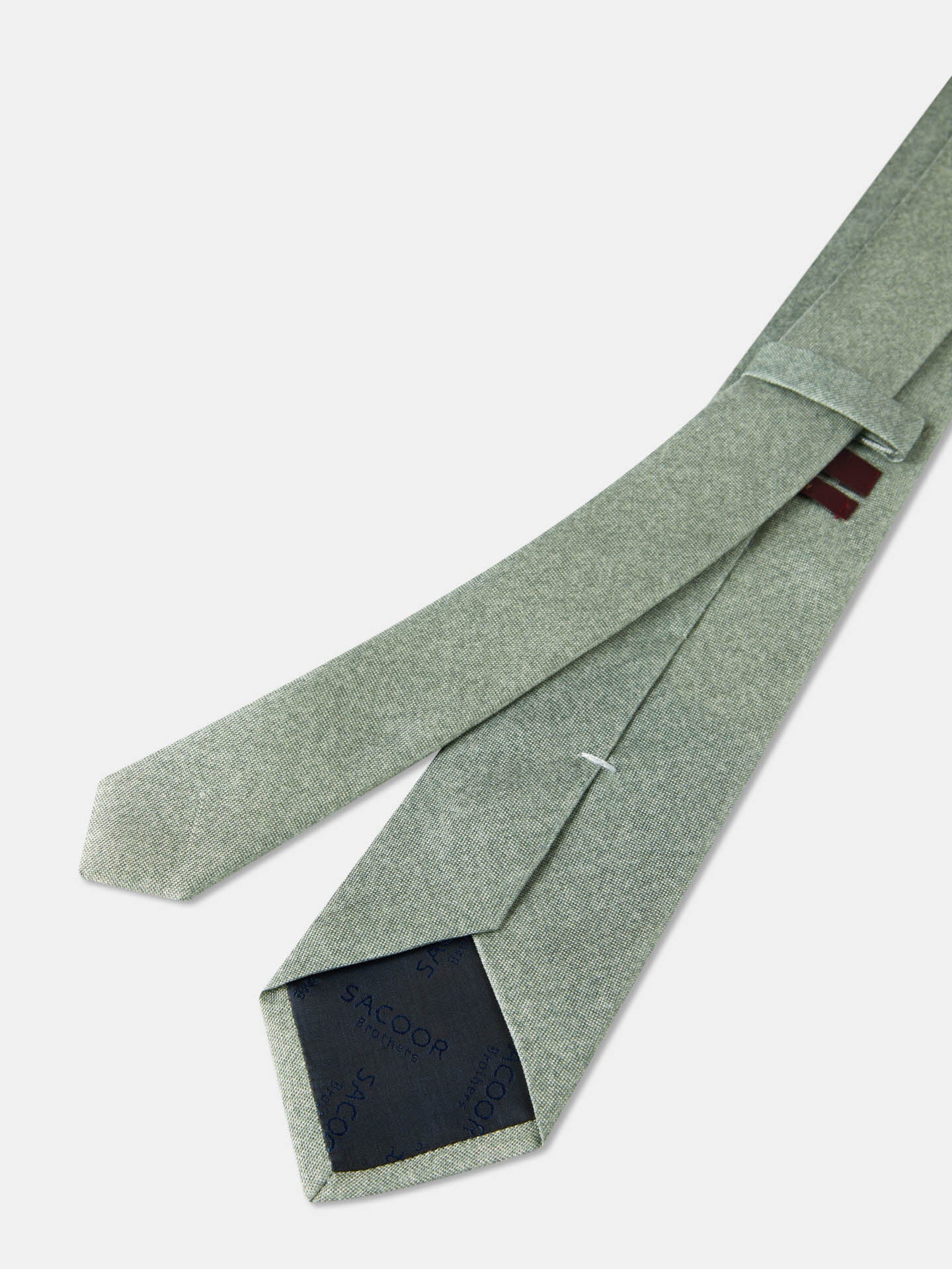 Gravata Falso Liso 100% seda 8cm - Image 6