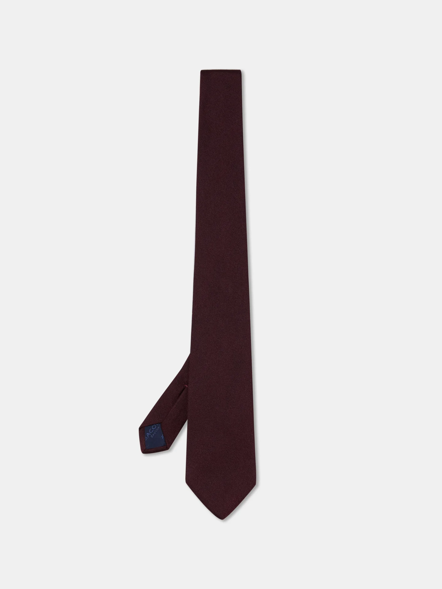 Gravata Falso Liso 100% seda 8cm