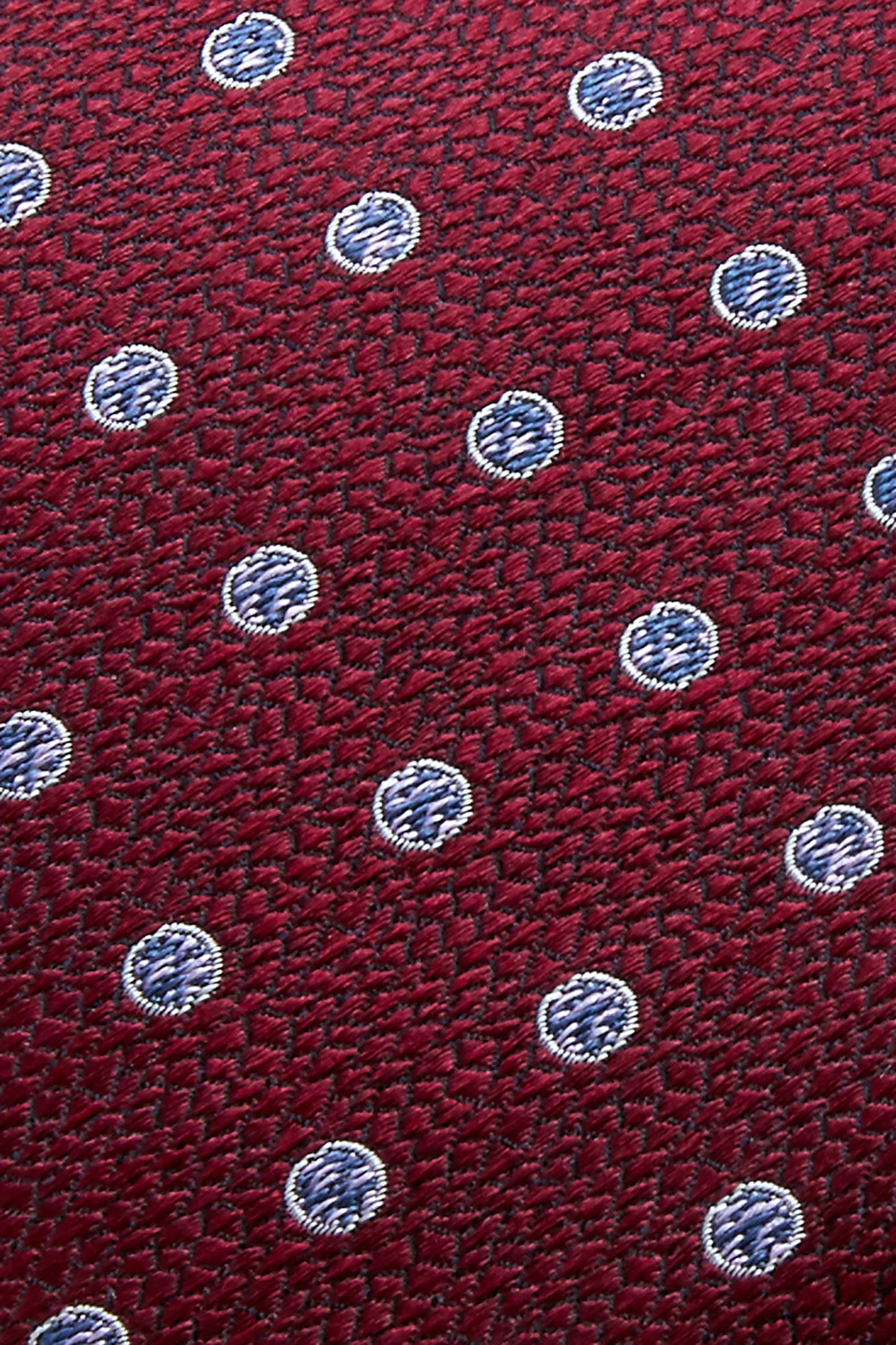 Gravata Padrão Bolas Seda e Lã 7,5cm - Image 4