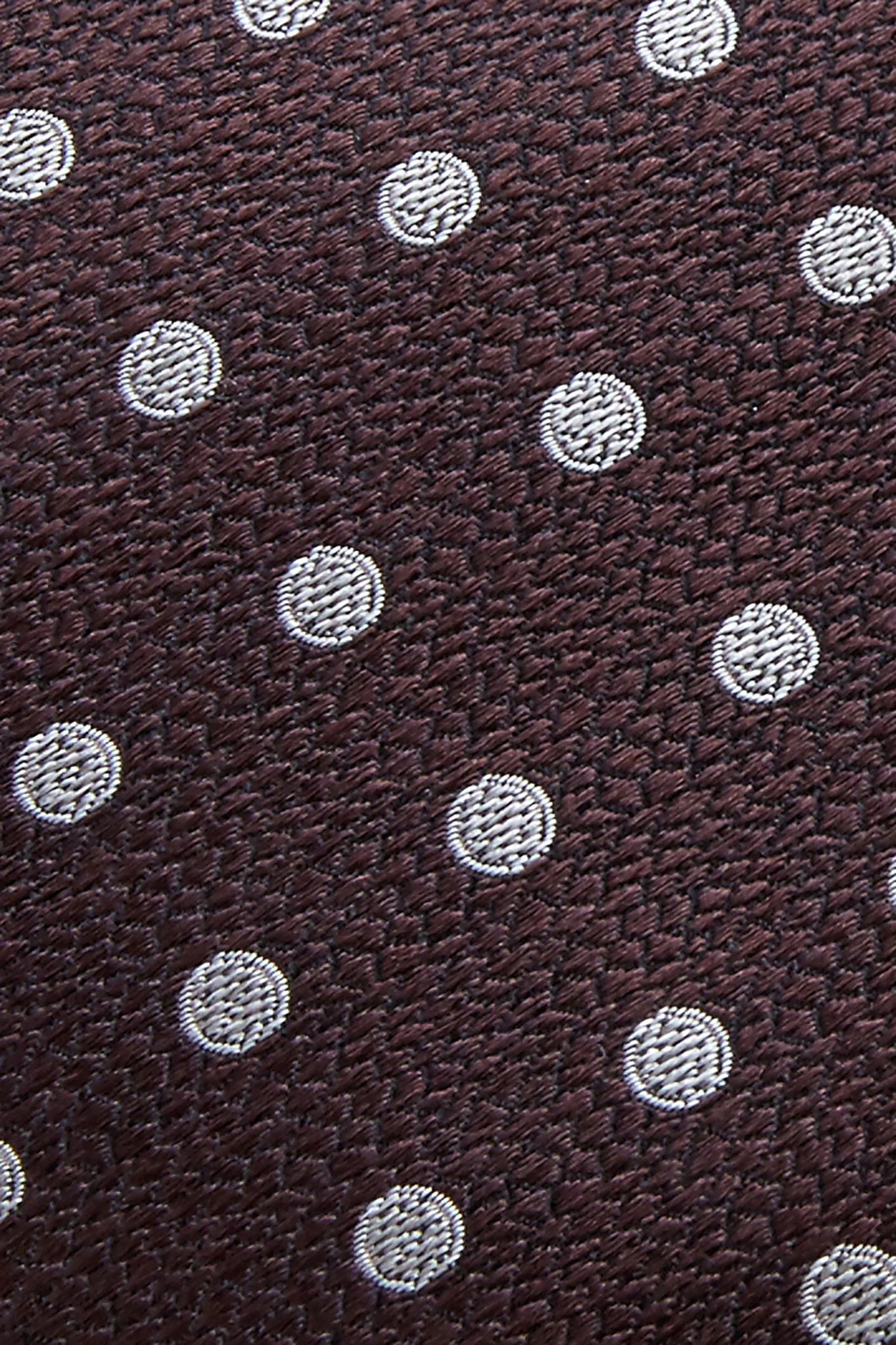 Gravata Padrão Bolas Seda e Lã 7,5cm - Image 6