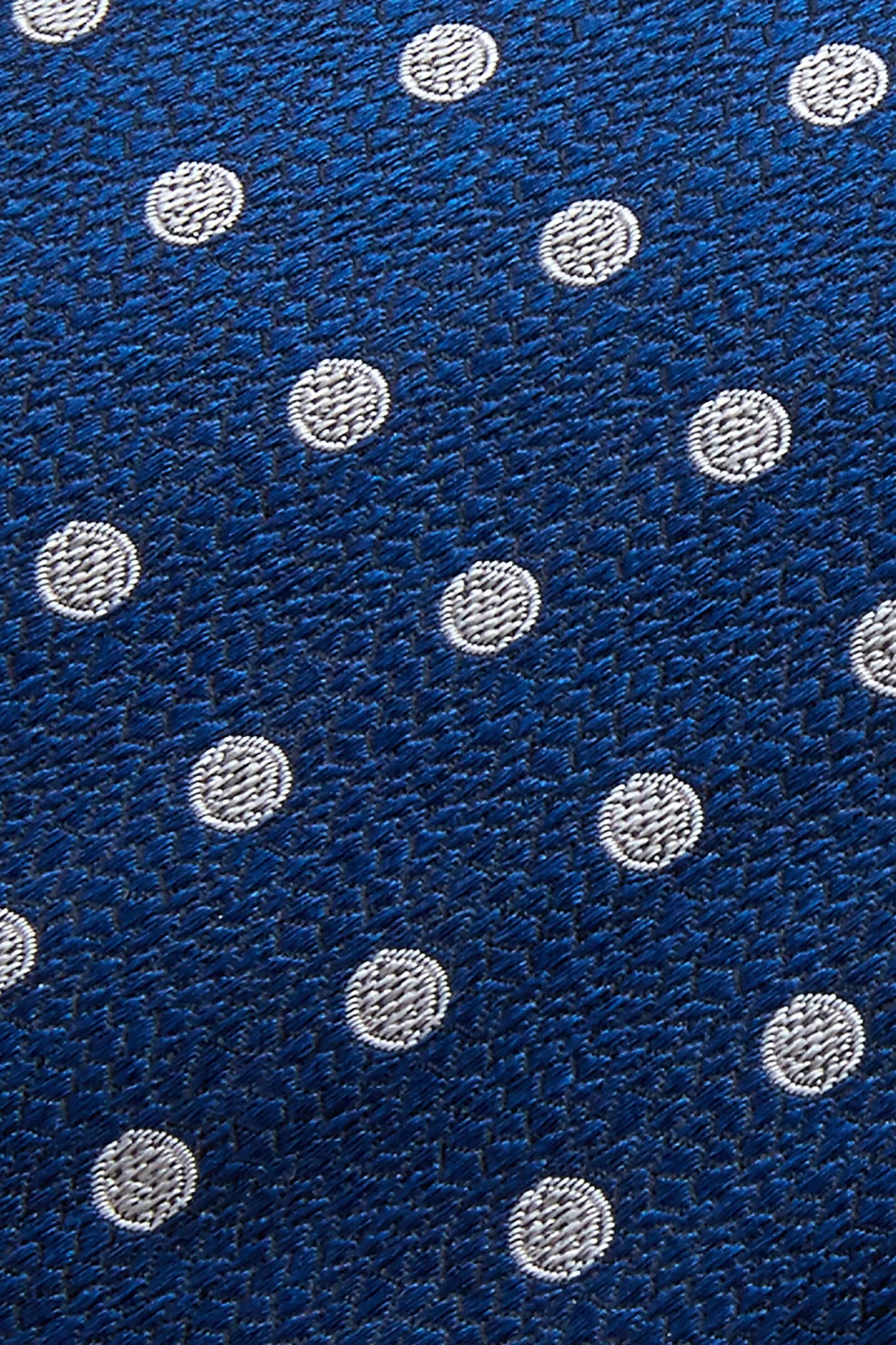 Gravata Padrão Bolas Seda e Lã 7,5cm - Image 8