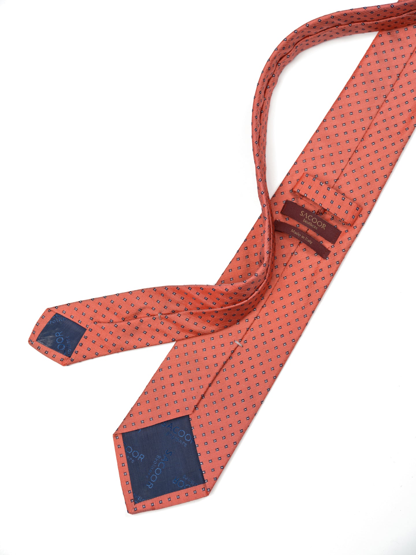 Gravata Padrão de Bolas 100% seda 8cm - Image 6