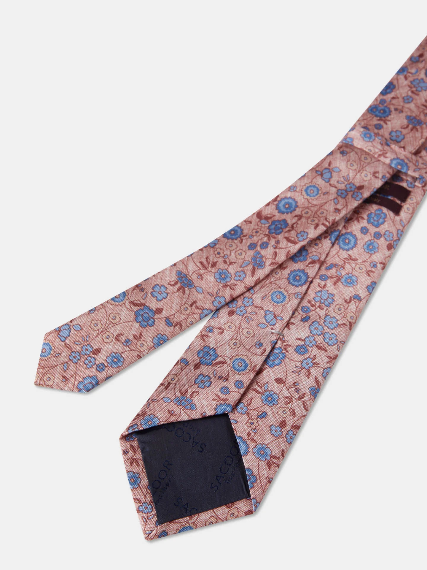 Gravata Padrão Floral 100% seda 8cm - Image 8