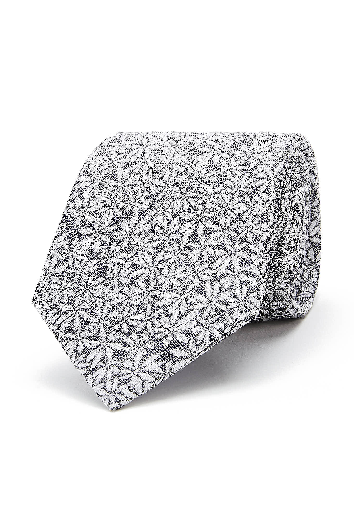 Gravata Padrão Floral 100% Seda 8cm - Image 7