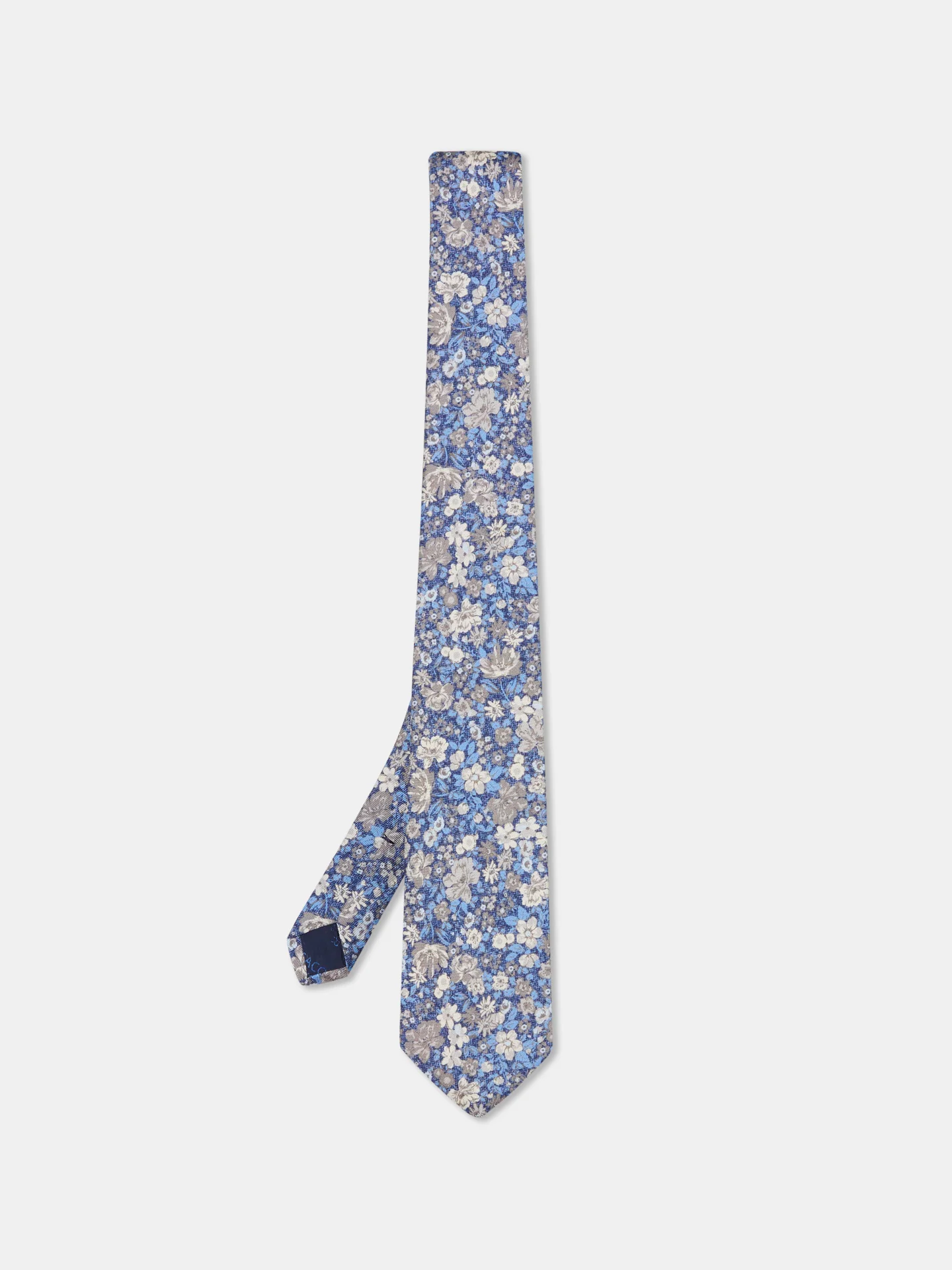 Gravata Padrão Floral 100% seda 8cm - Image 3