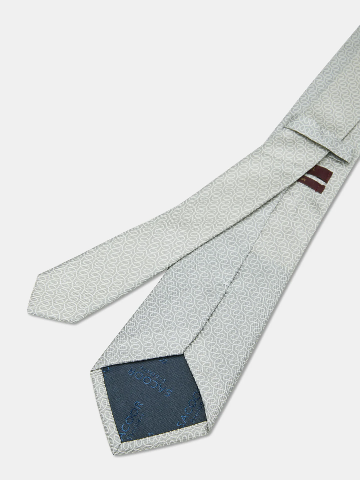 Gravata Padrão Geométrico 100% seda 8cm - Image 4