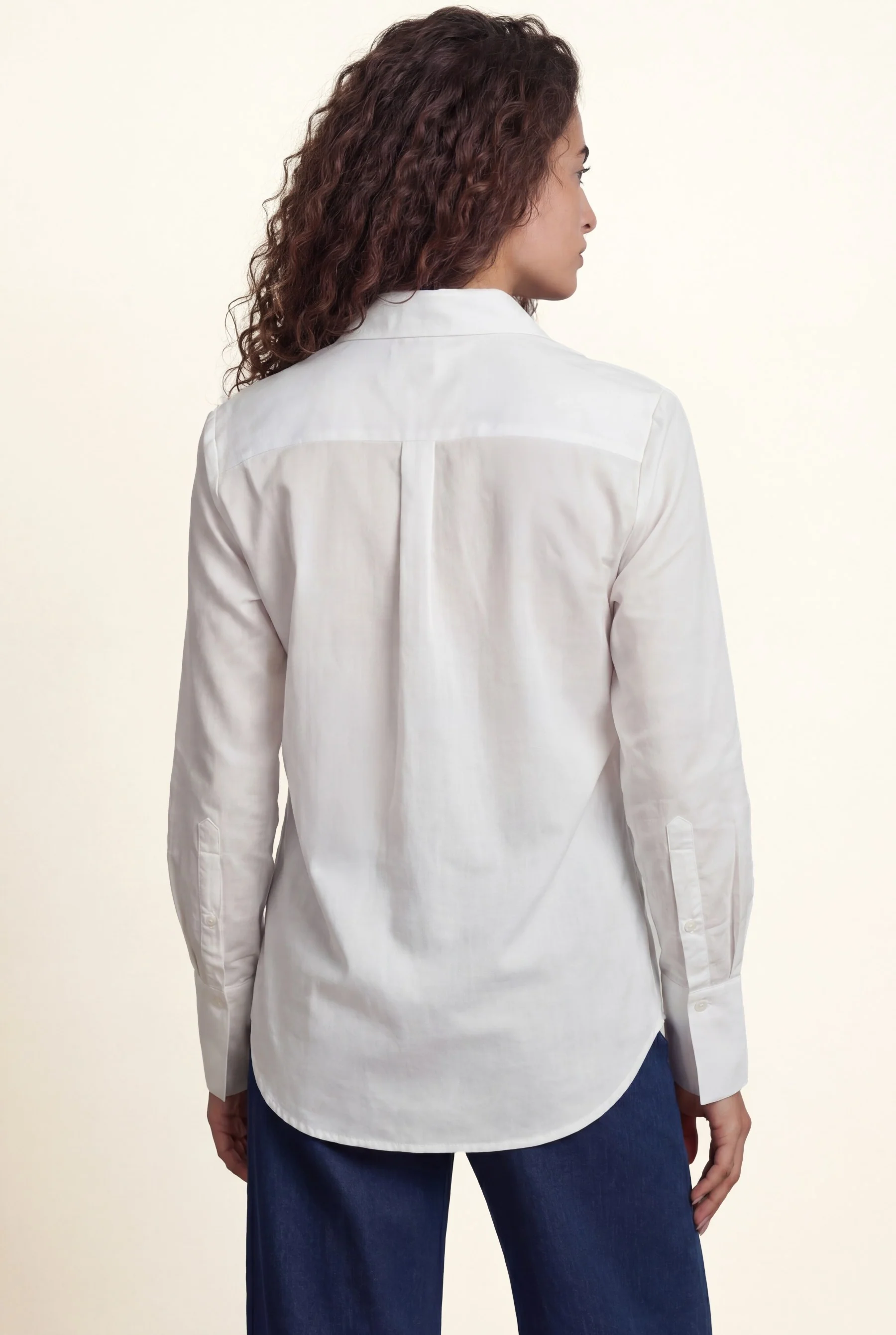 Jeans Loose Fit De Cintura Subida Em Mistura De Algodão - Image 6