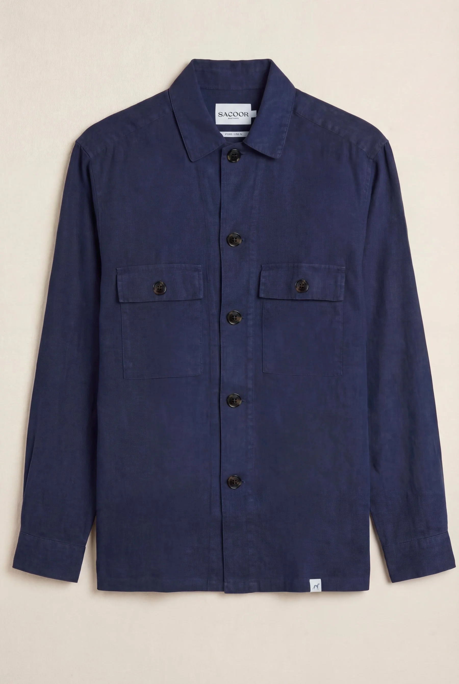 Overshirt em puro linho - Image 10