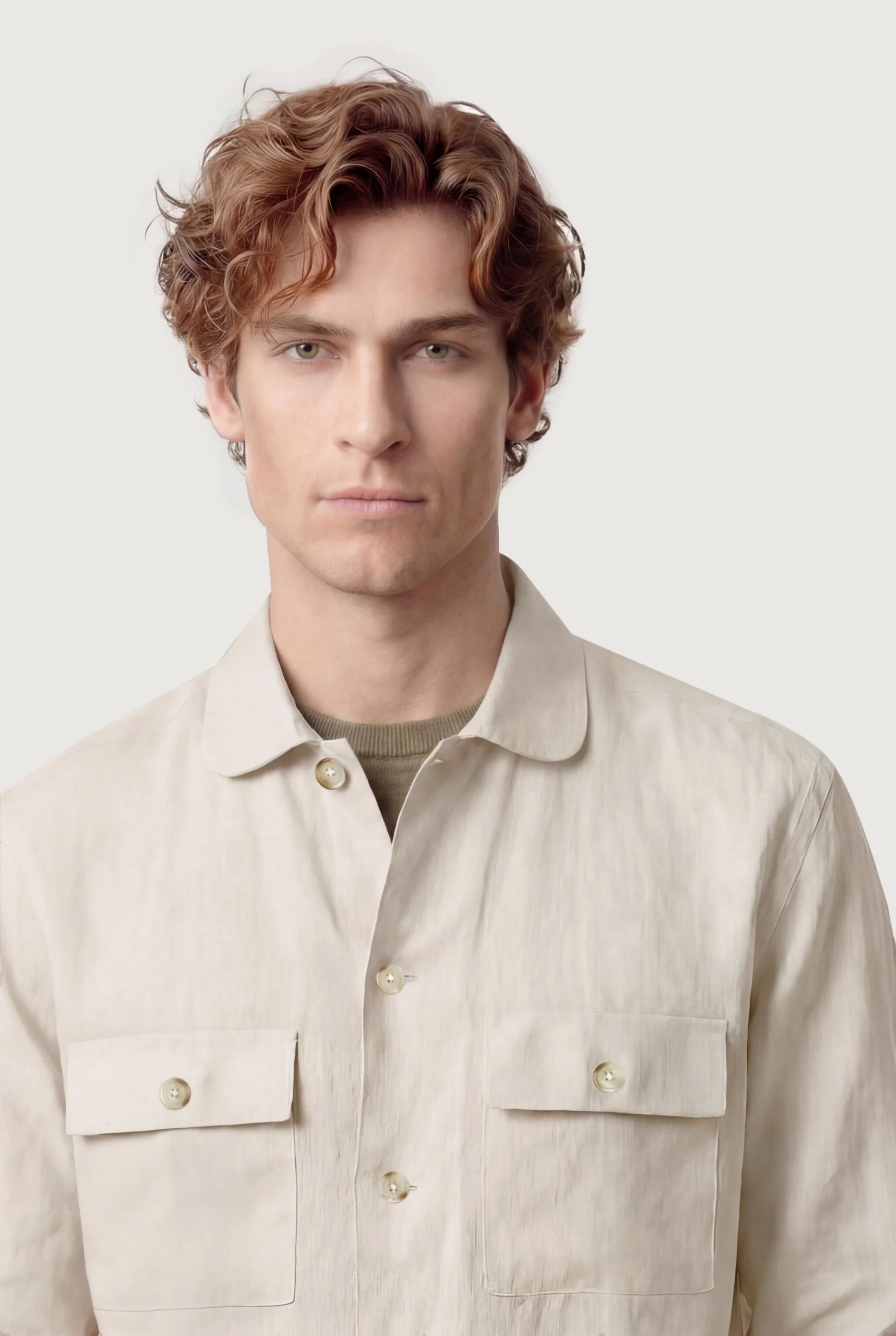 Overshirt em puro linho - Image 13