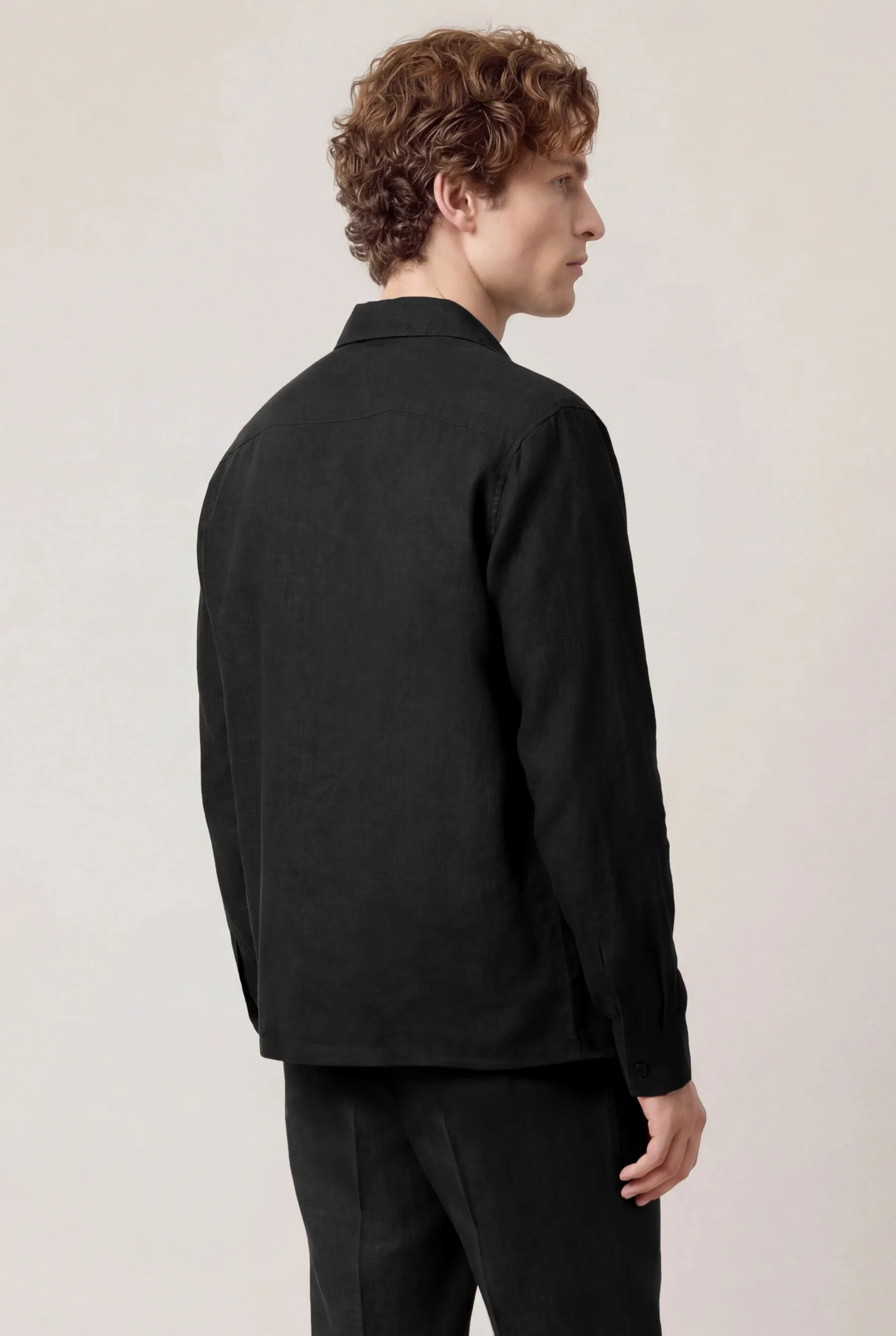 Overshirt em puro linho - Image 4