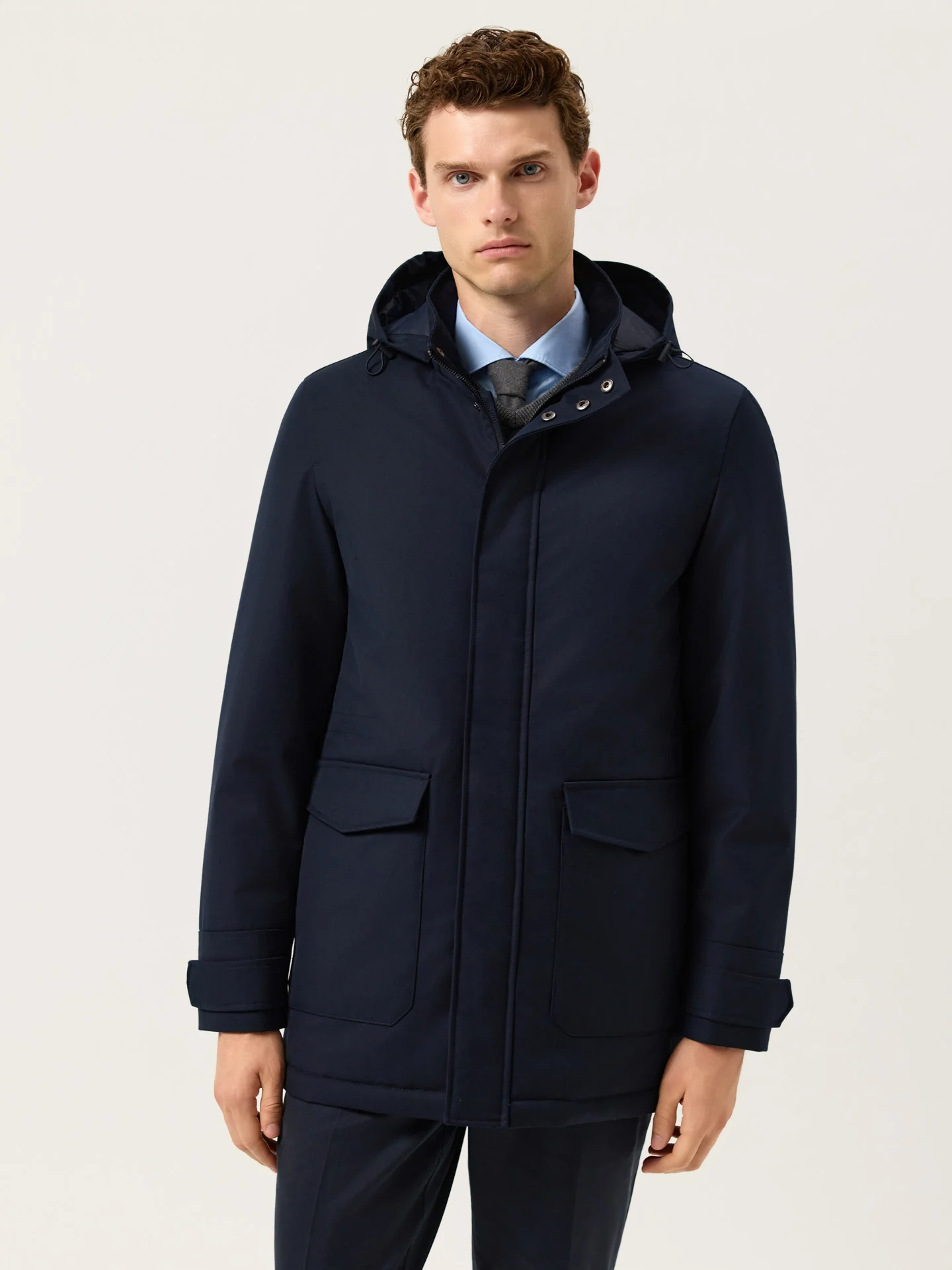 Parka Técnica Acolchoada com Capuz Removível