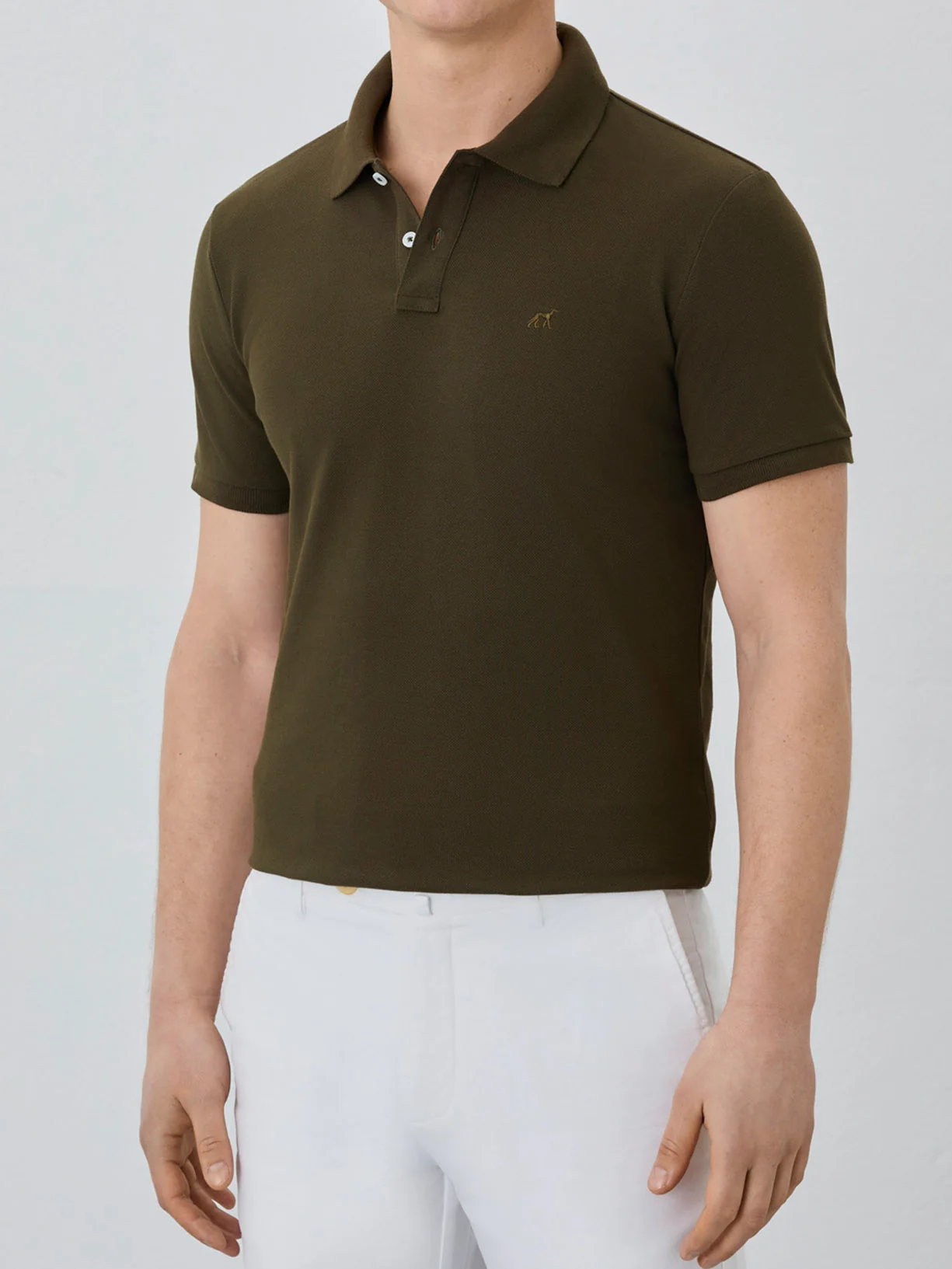 Polo Piqué Slim Fit Com Logo Bordado Em Algodão Bci - Image 20