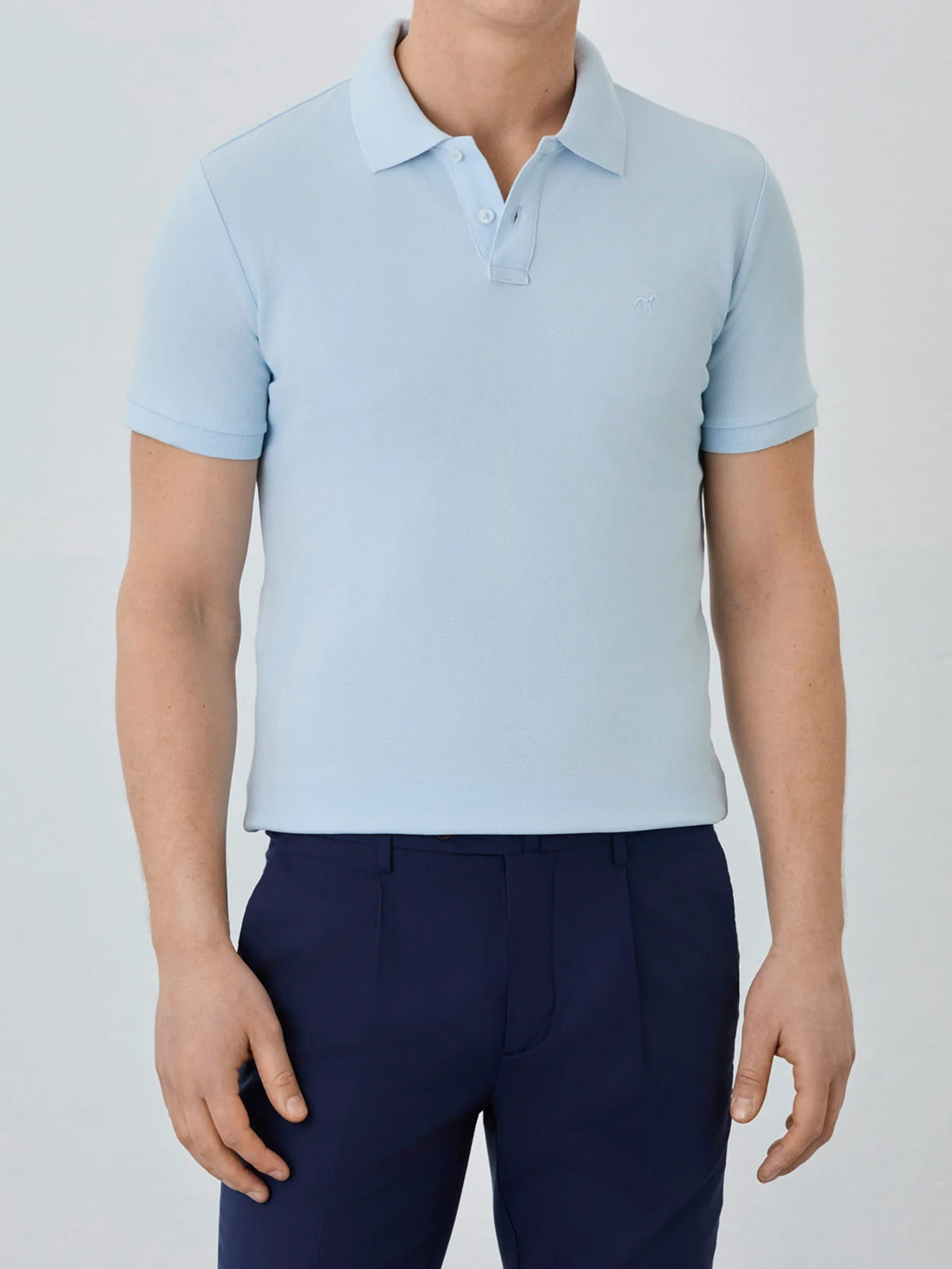 Polo Piqué Slim Fit Com Logo Bordado Em Algodão Bci - Image 23