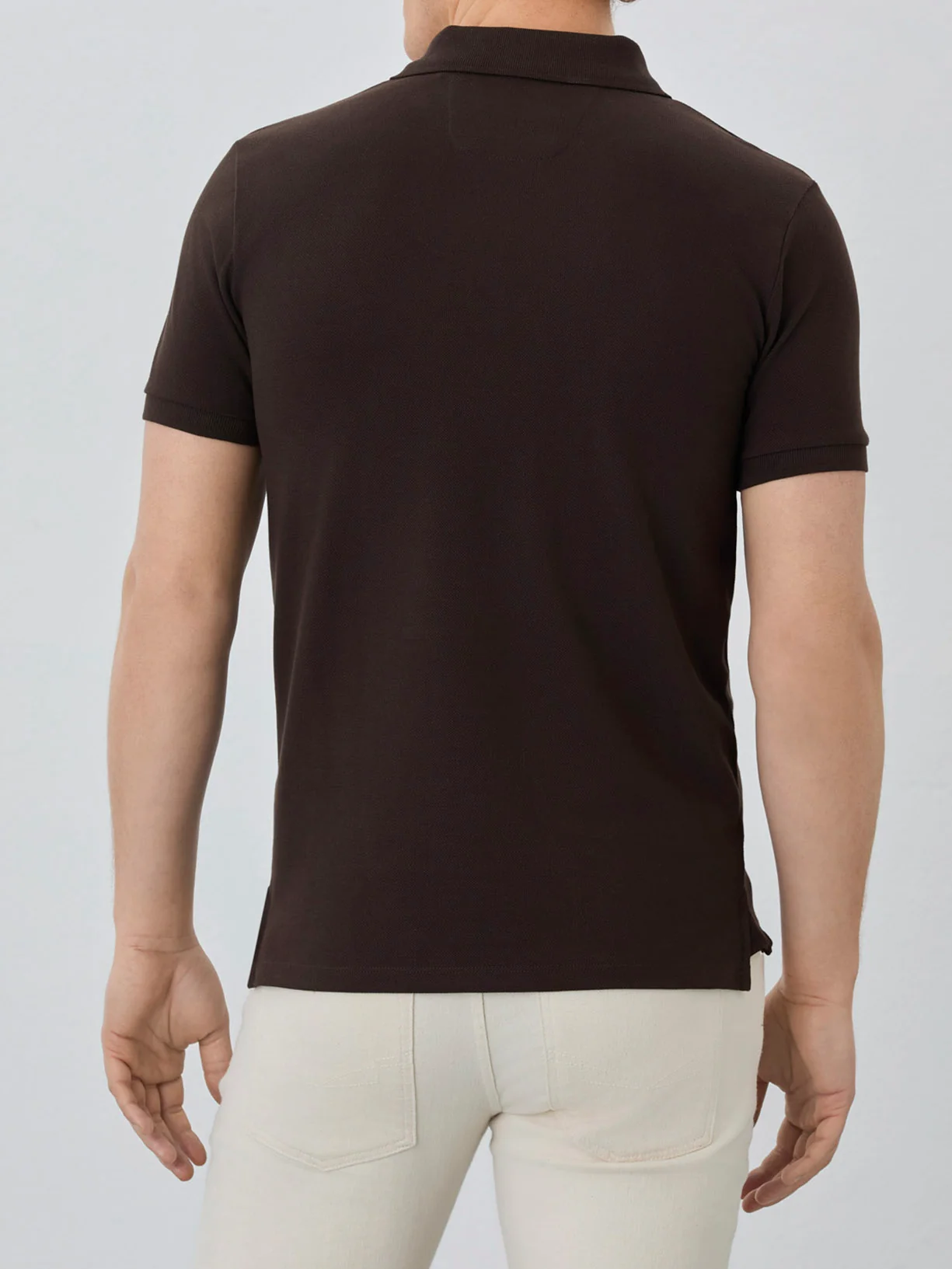 Polo Piqué Slim Fit Com Logo Bordado Em Algodão Bci - Image 3