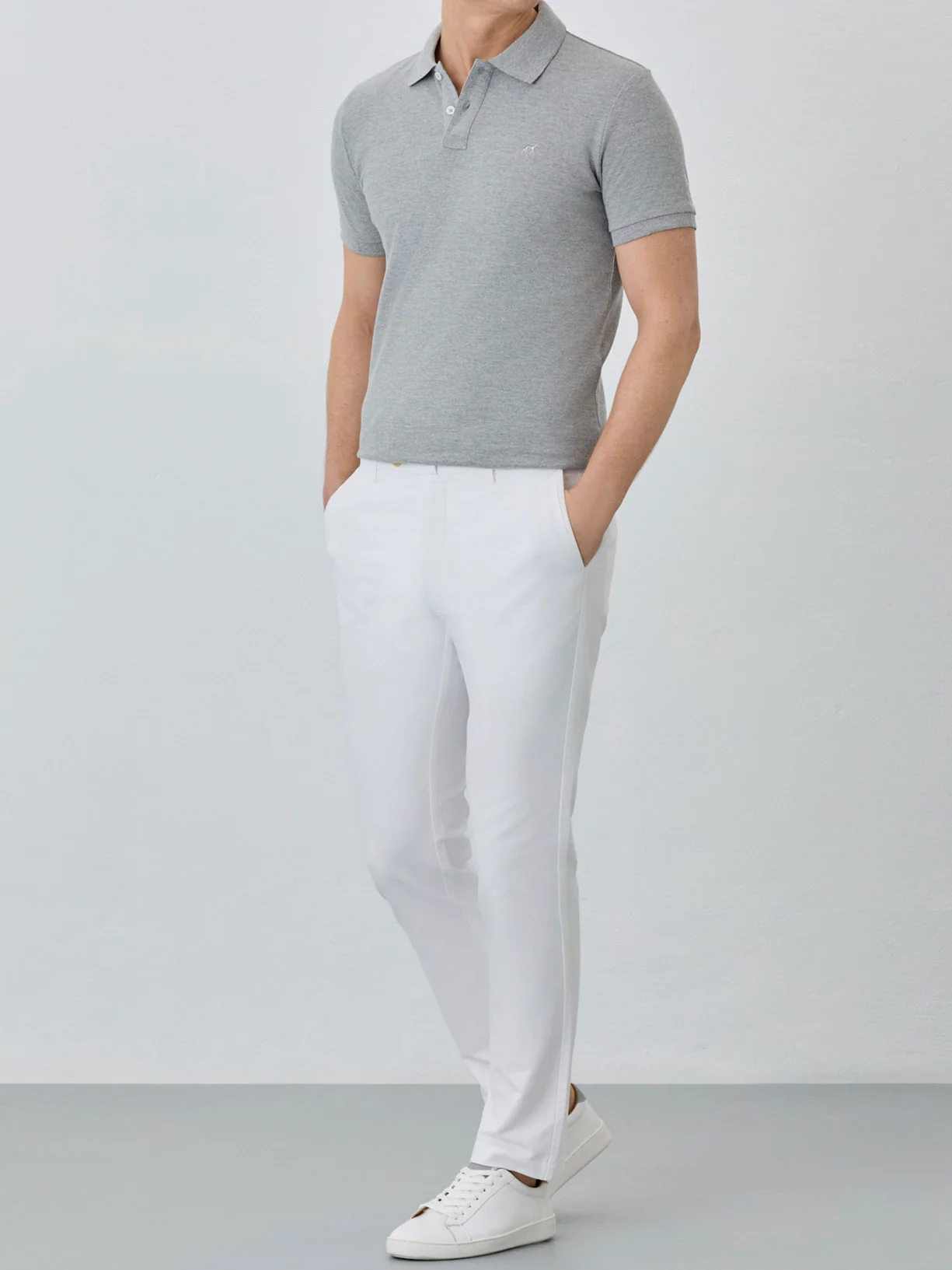 Polo Piqué Slim Fit Com Logo Bordado Em Algodão Bci - Image 35