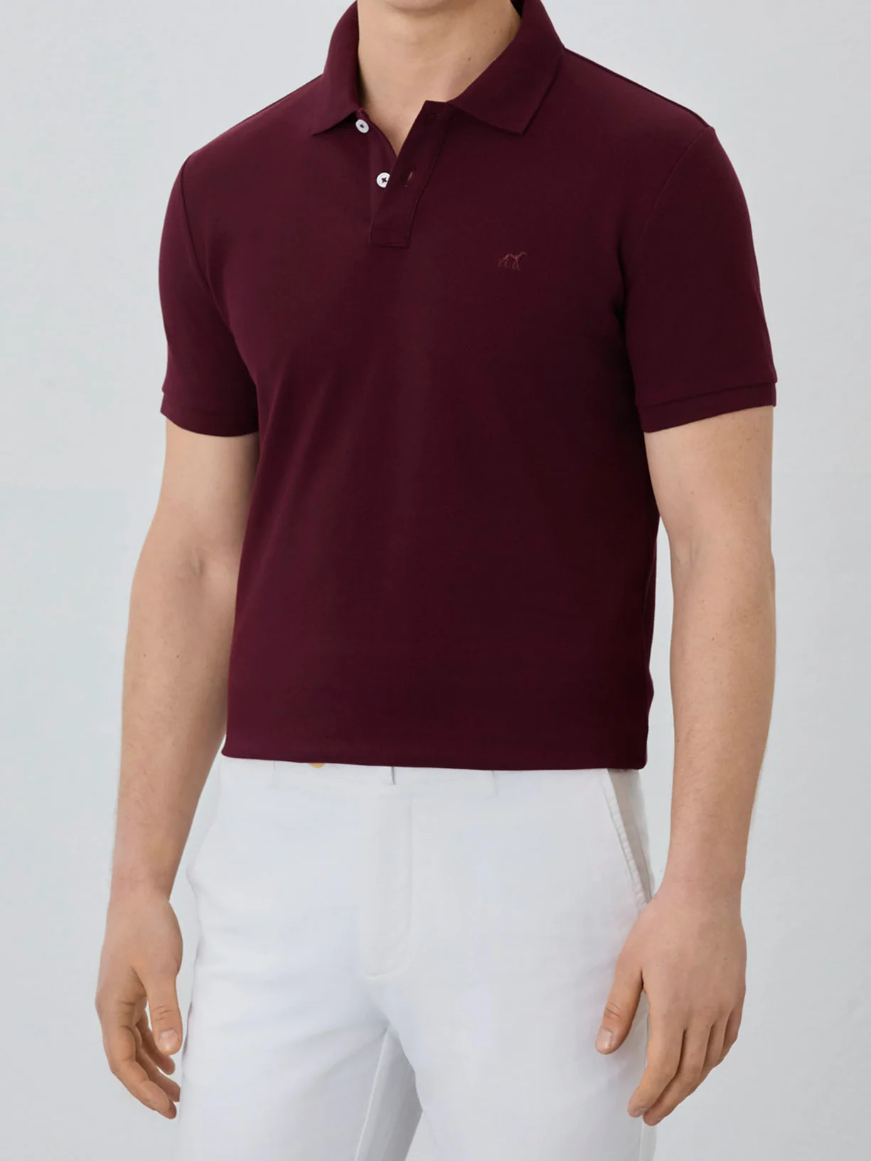 Polo Piqué Slim Fit Com Logo Bordado Em Algodão Bci - Image 44