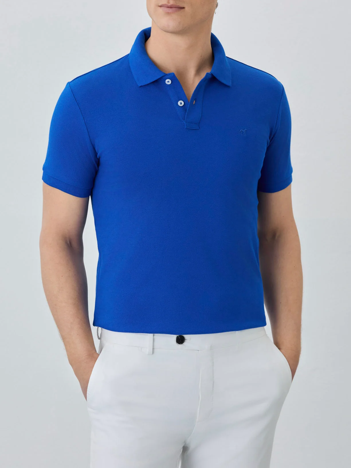 Polo Piqué Slim Fit Com Logo Bordado Em Algodão Bci - Image 53