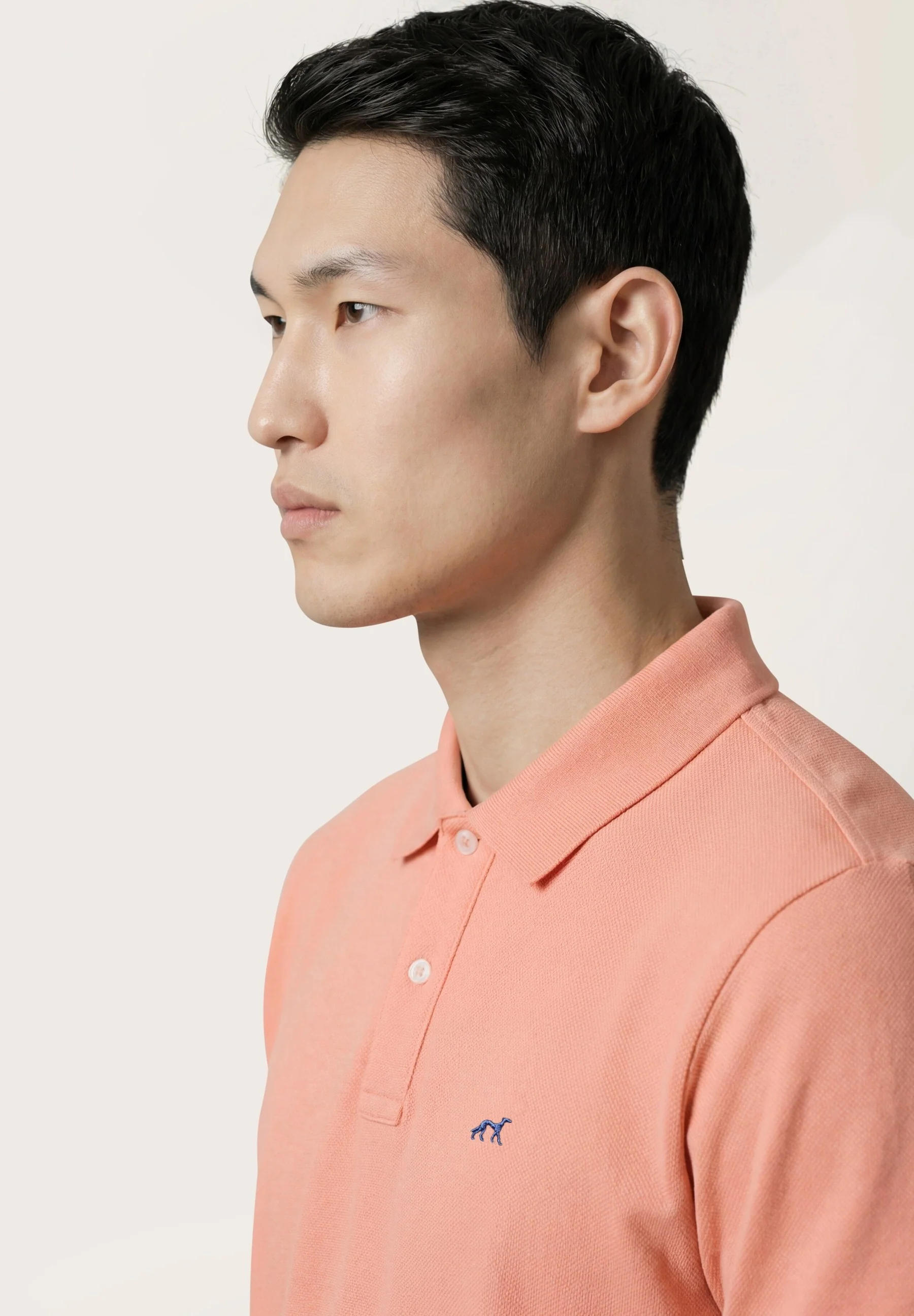 Polo Regular Fit Em Piqué Stretch Com Detalhes Contrastantes E Print Na Parte Inferior Da Gola - Image 16