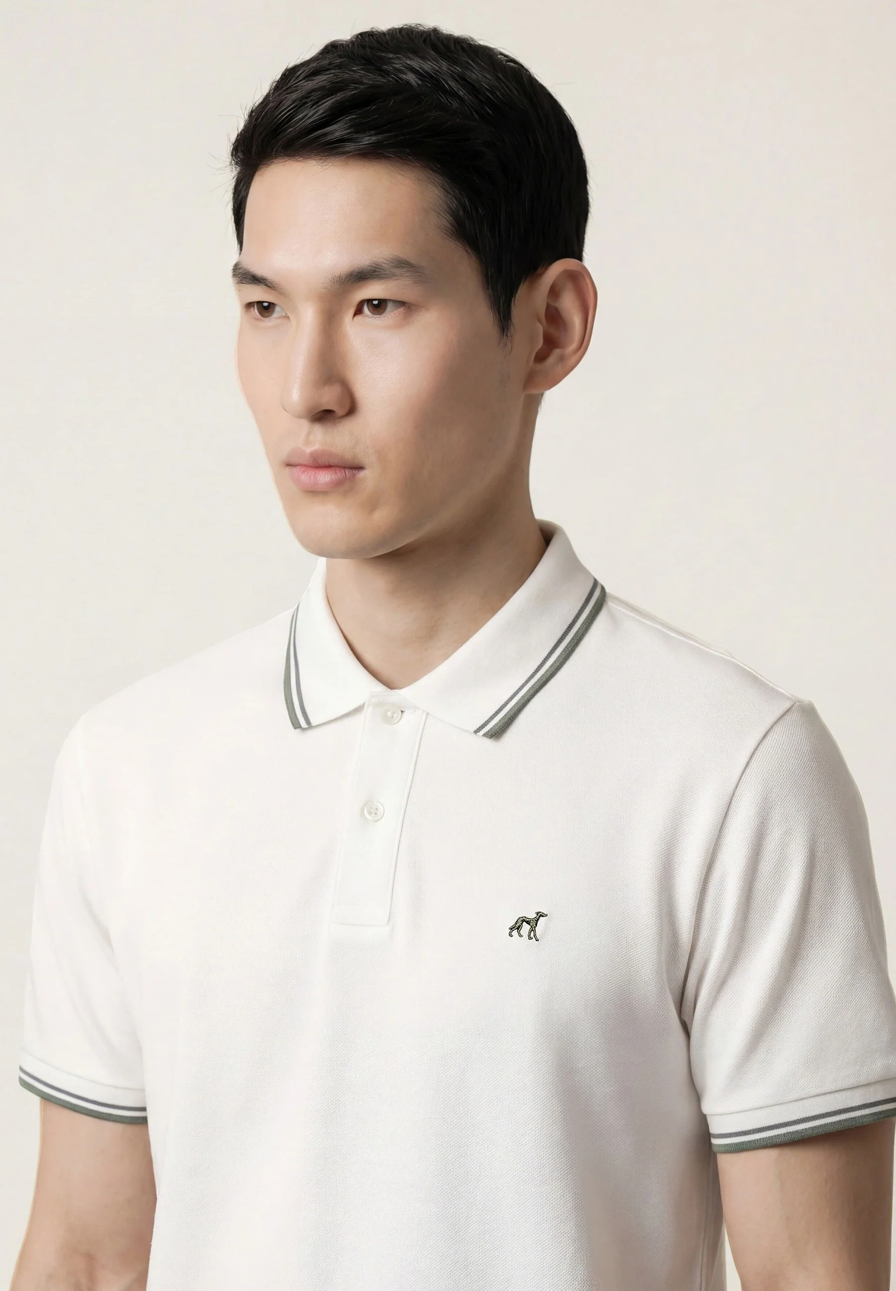 Polo Regular Fit Em Piqué Stretch Com Detalhes De Riscas Contrastantes - Image 10