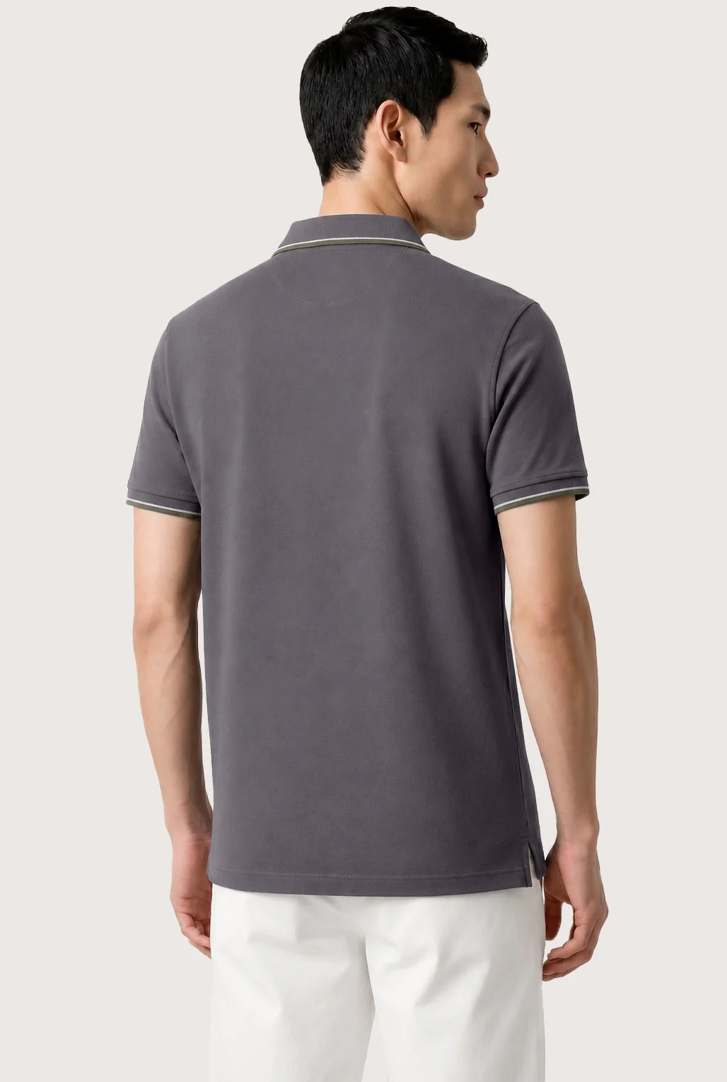 Polo Regular Fit Em Piqué Stretch Com Detalhes De Riscas Contrastantes - Image 17