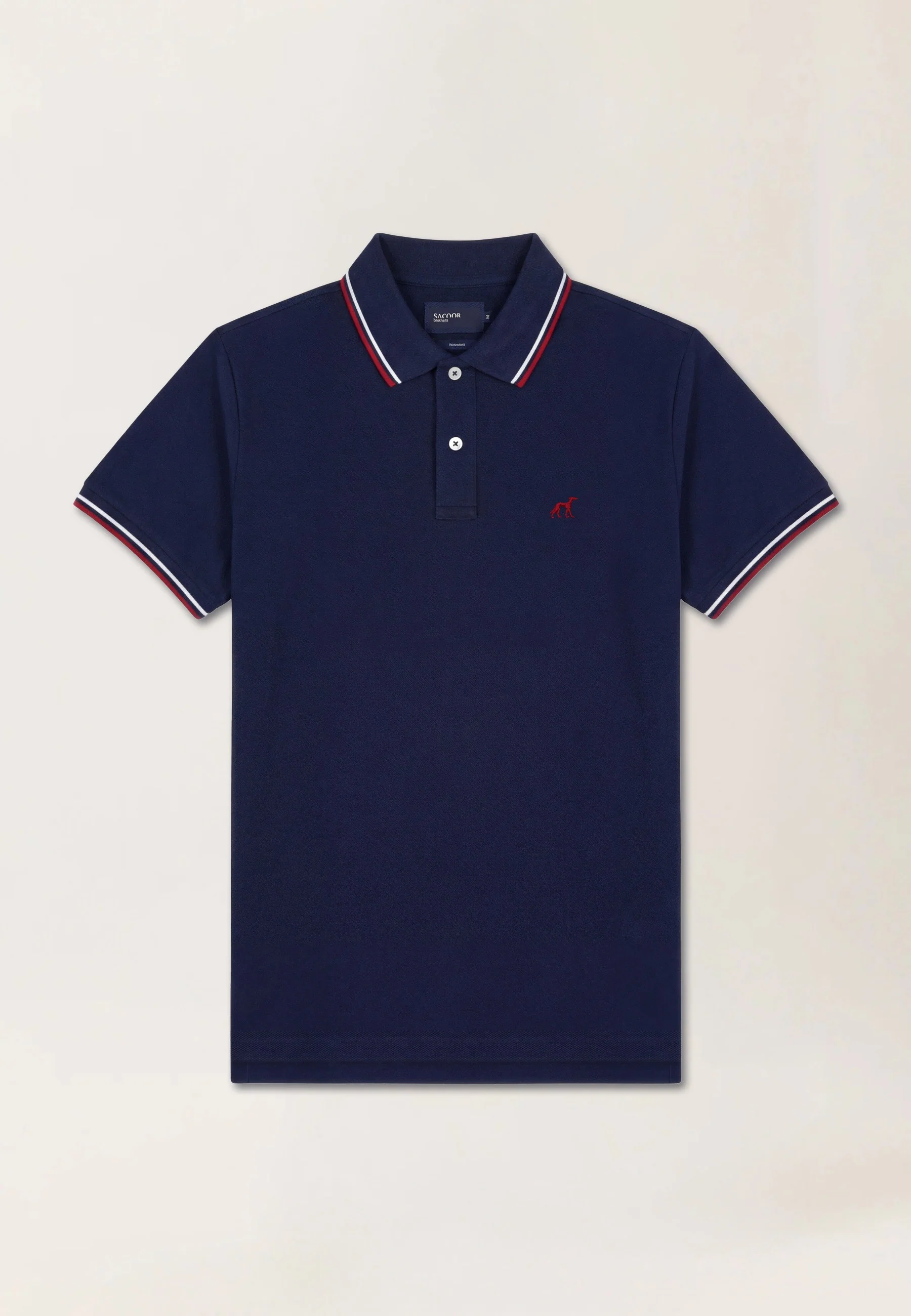 Polo Regular Fit Em Piqué Stretch Com Detalhes De Riscas Contrastantes - Image 4