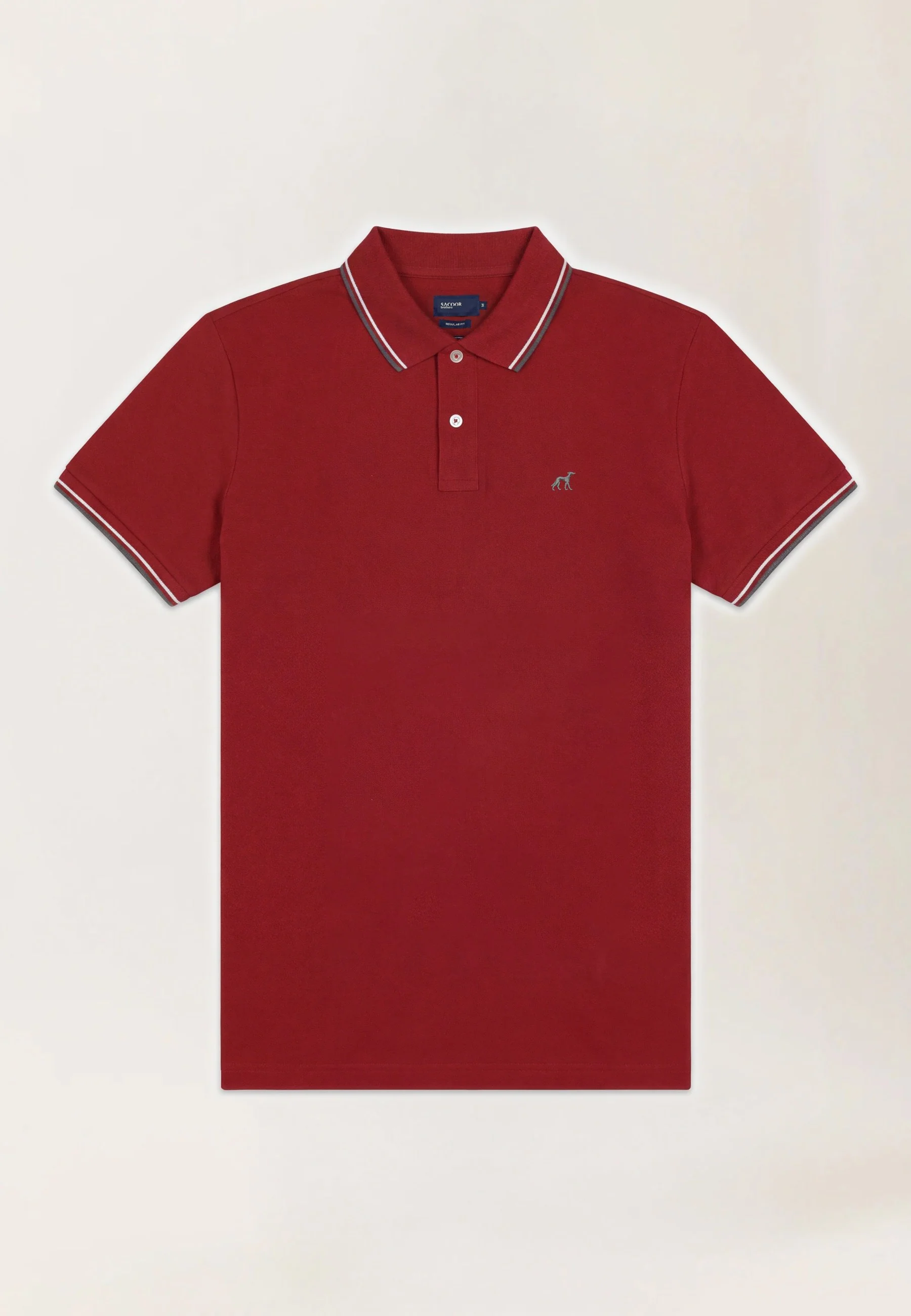 Polo Regular Fit Em Piqué Stretch Com Detalhes De Riscas Contrastantes - Image 8