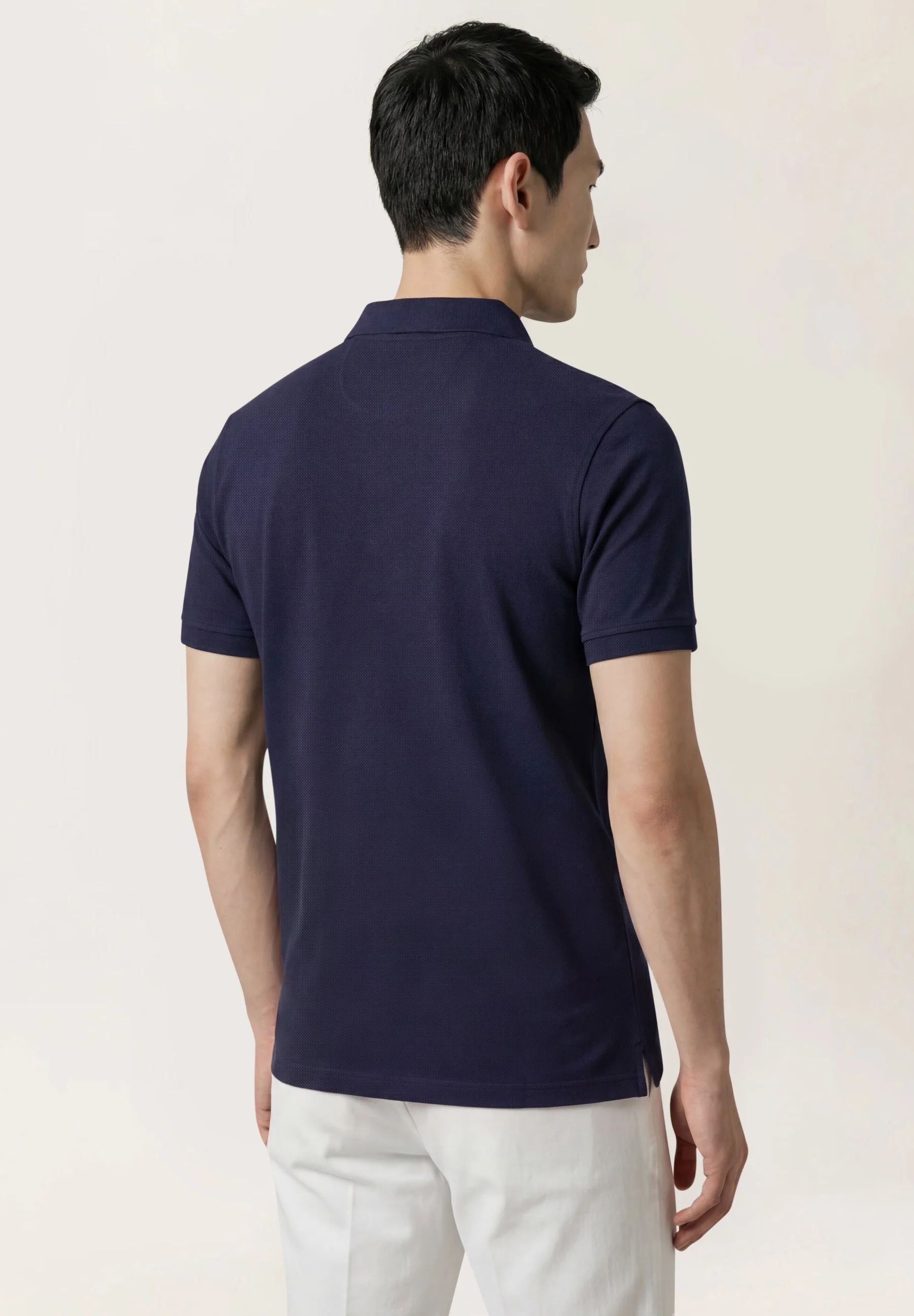 Polo Regular Fit Em Piqué Stretch Com Gola No Próprio Tecido - Image 7