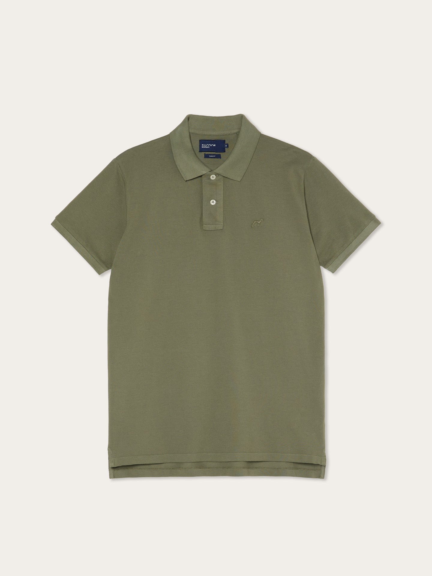 Polo slim fit em piqué da edição garment dye - Image 8