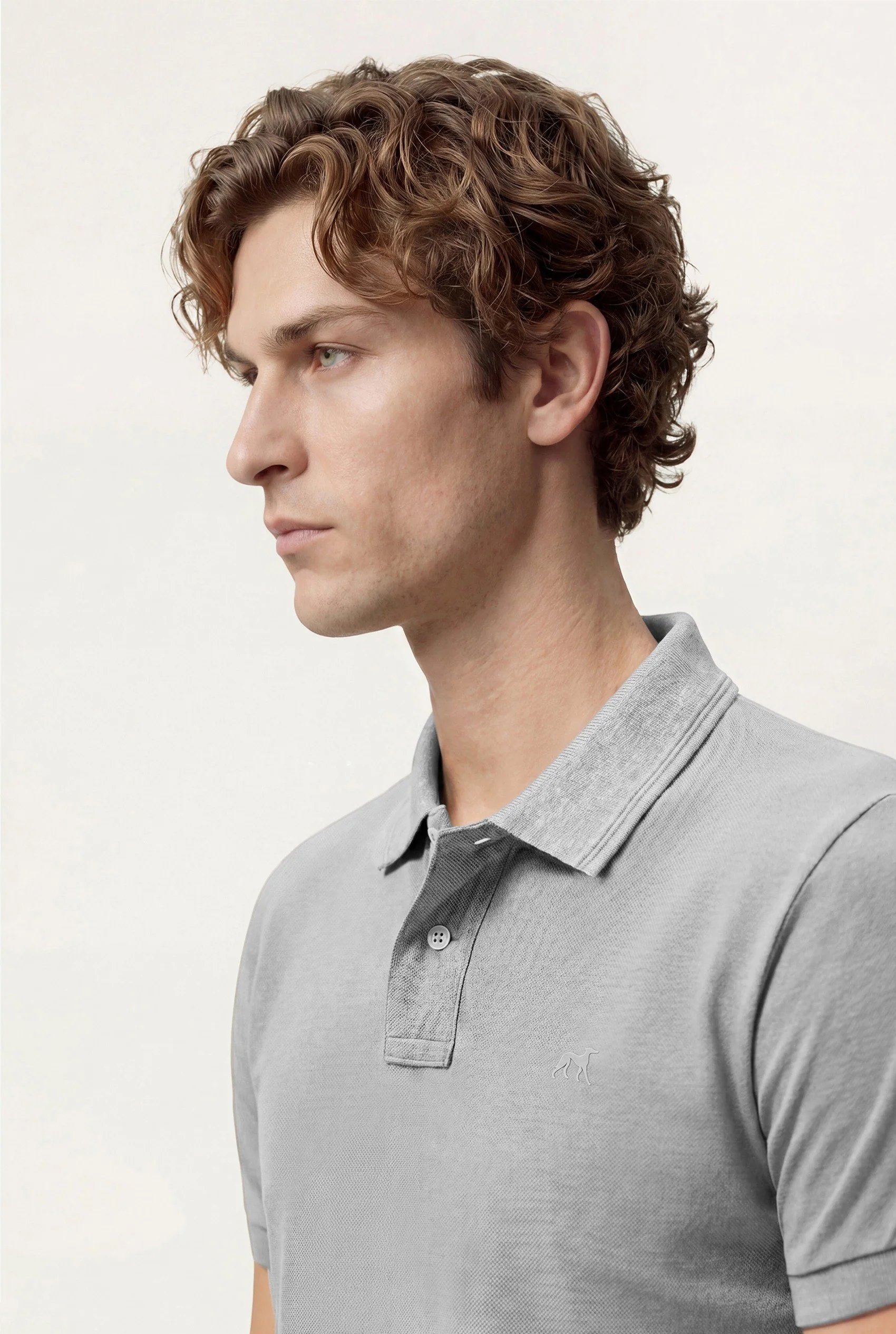 Polo Slim Fit Em Piqué Stretch Com Carcela Oculta - Image 12