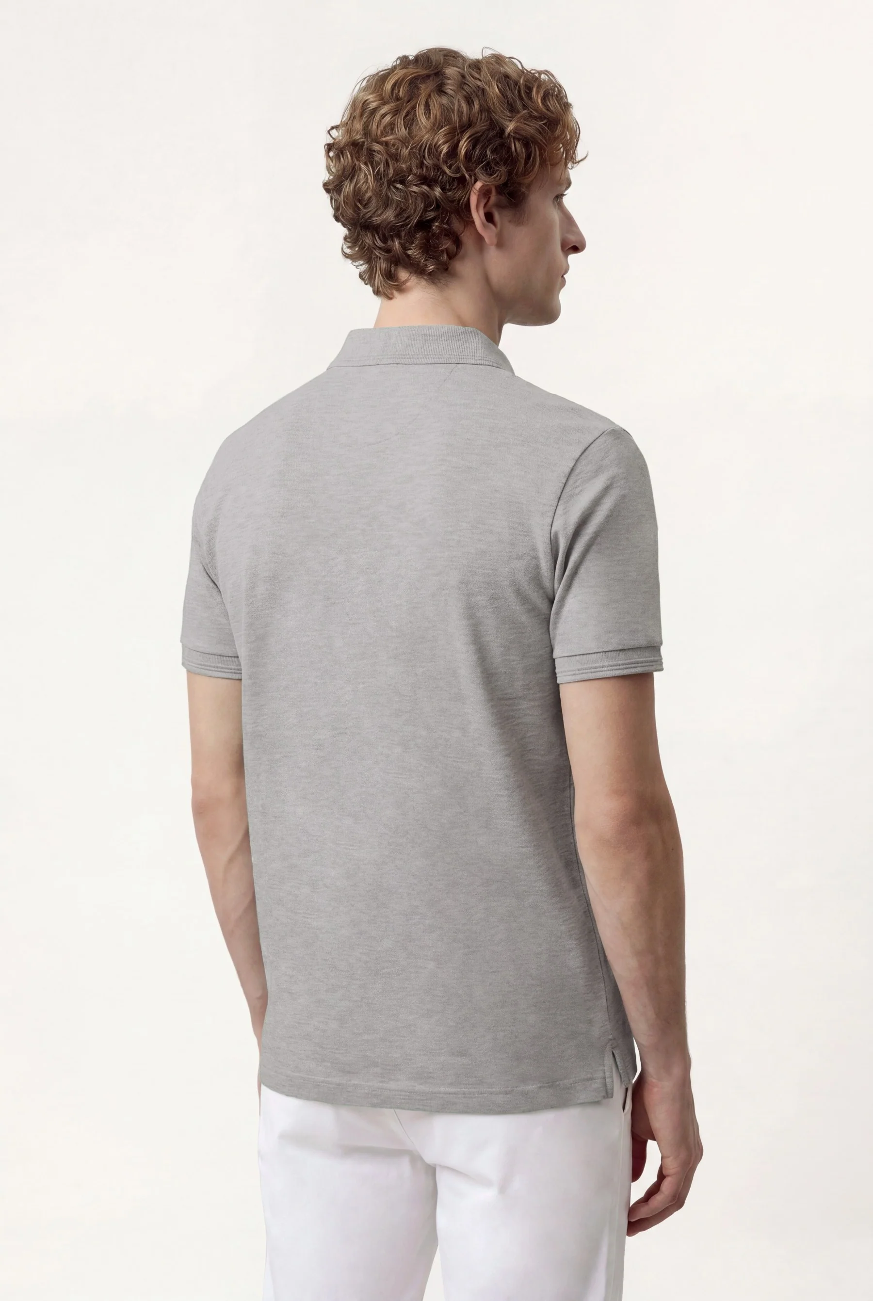 Polo Slim Fit Em Piqué Stretch Com Carcela Oculta - Image 13