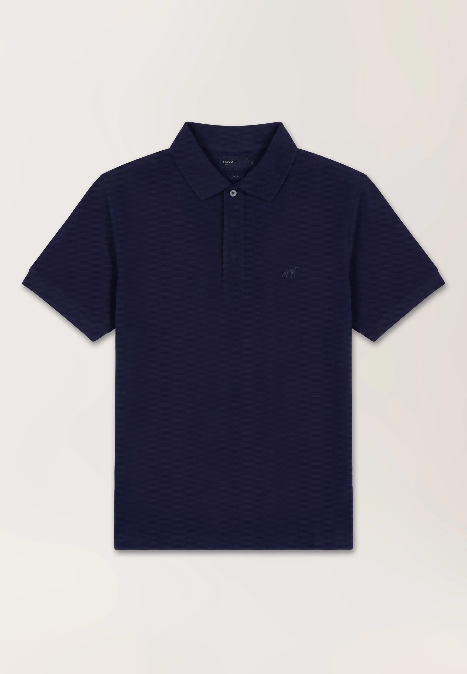 Polo Slim Fit Em Piqué Stretch Com Carcela Oculta - Image 4
